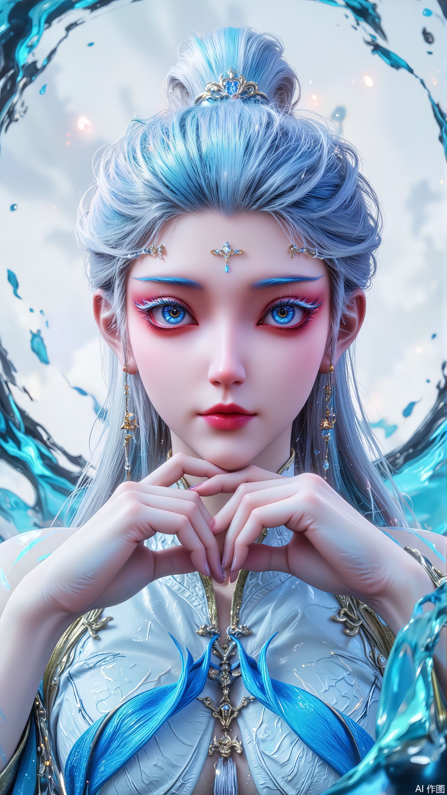 知画水墨根基姿态 异画官 沧元图 国漫女神 ai绘画,第3张