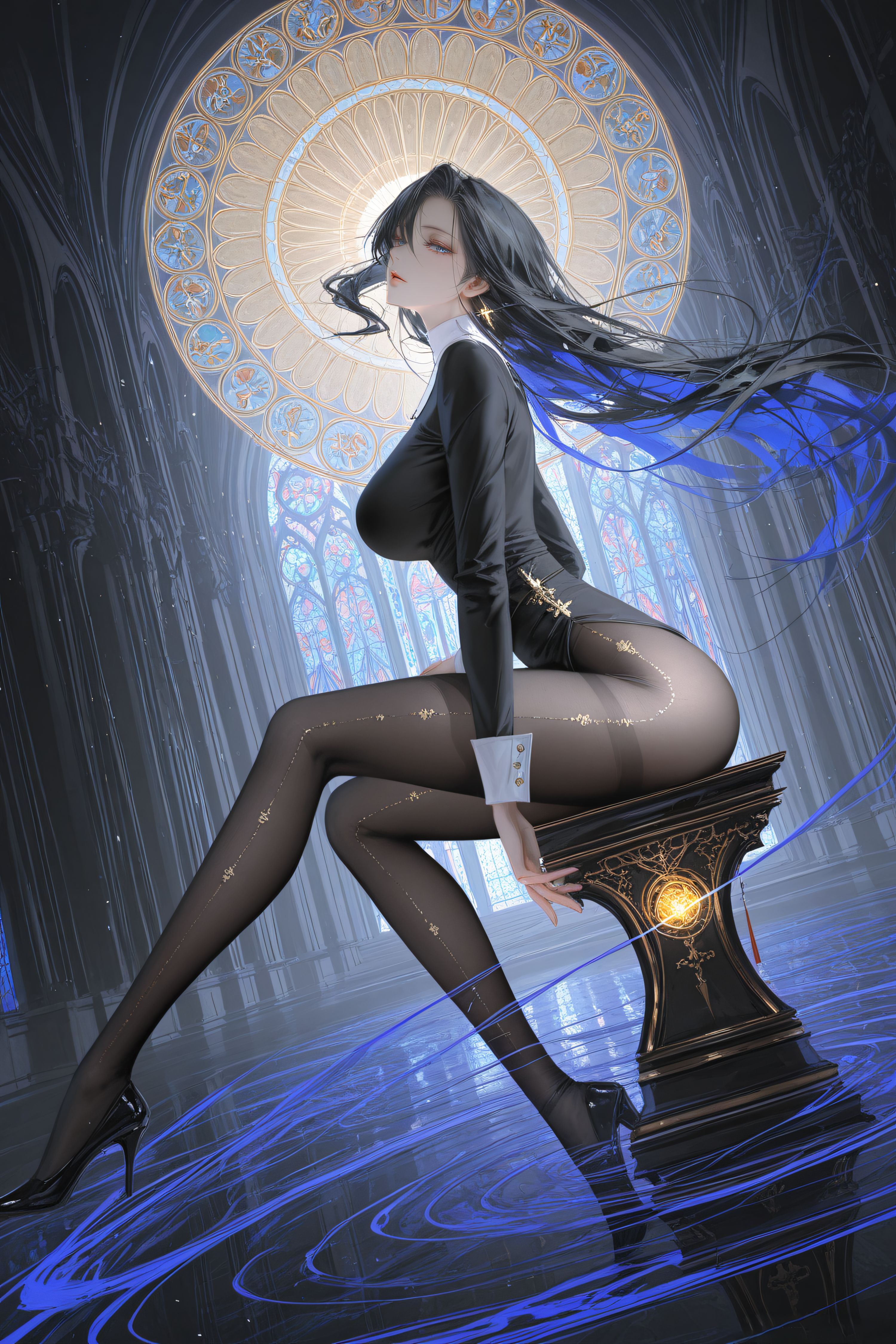 修女 #二次元 #手机壁纸 #色彩美学,第6张