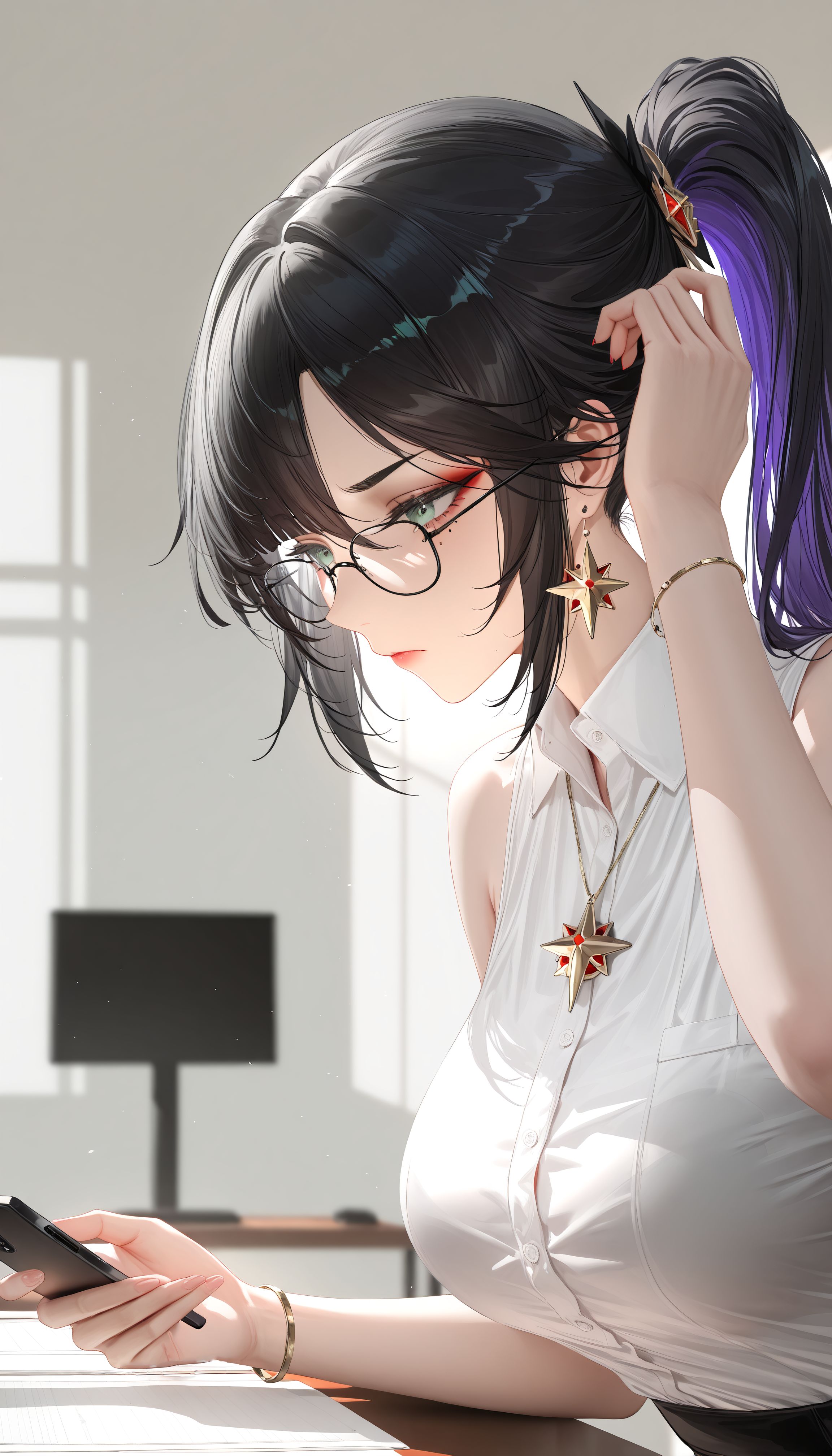 #二次元 #原神 #莫娜 #壁纸,第3张