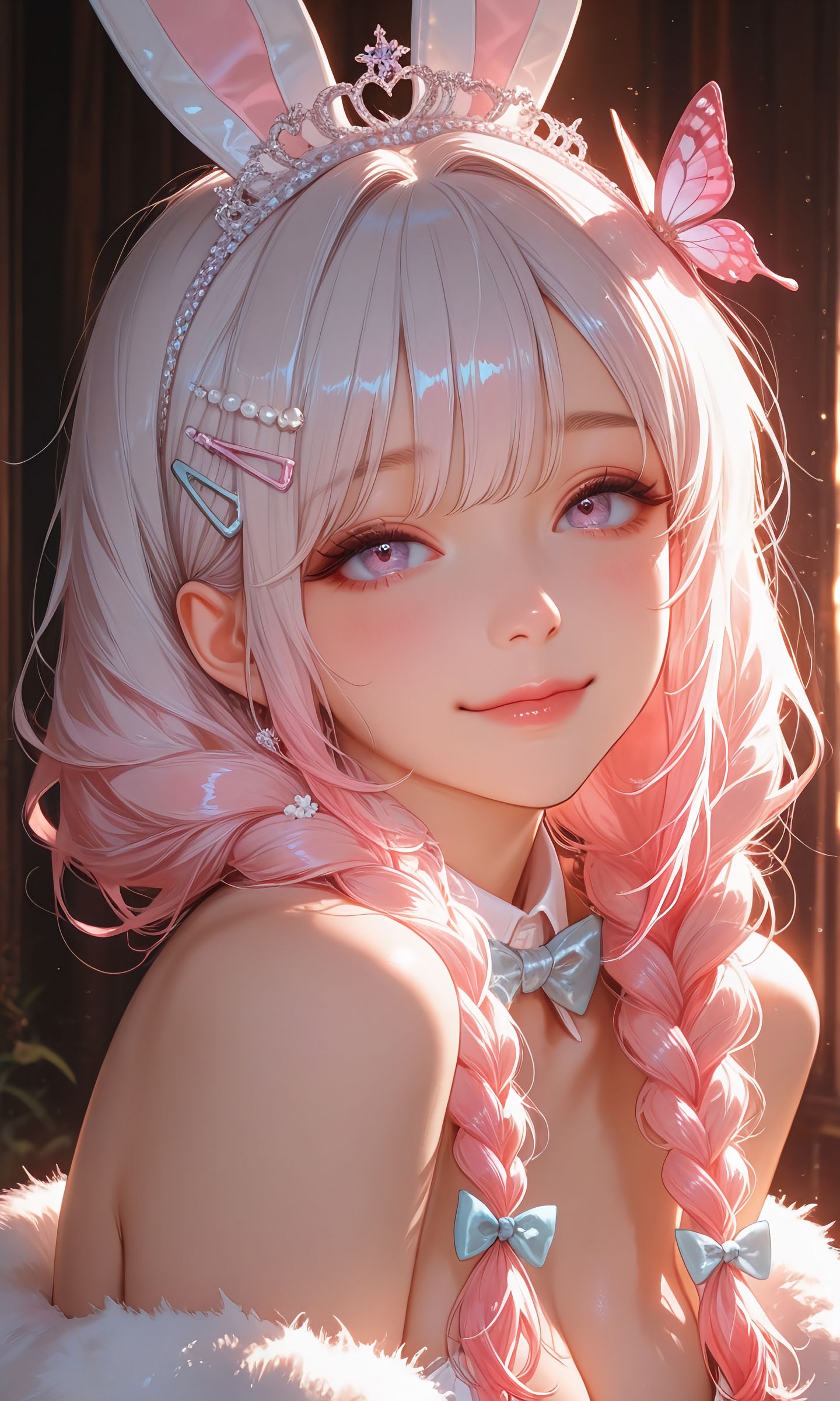 甜美少女系列 二次元 美女 粉色发 高清,第5张