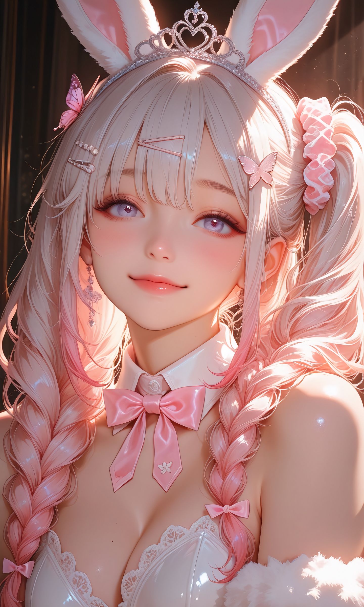 甜美少女系列 二次元 美女 粉色发 高清,第4张