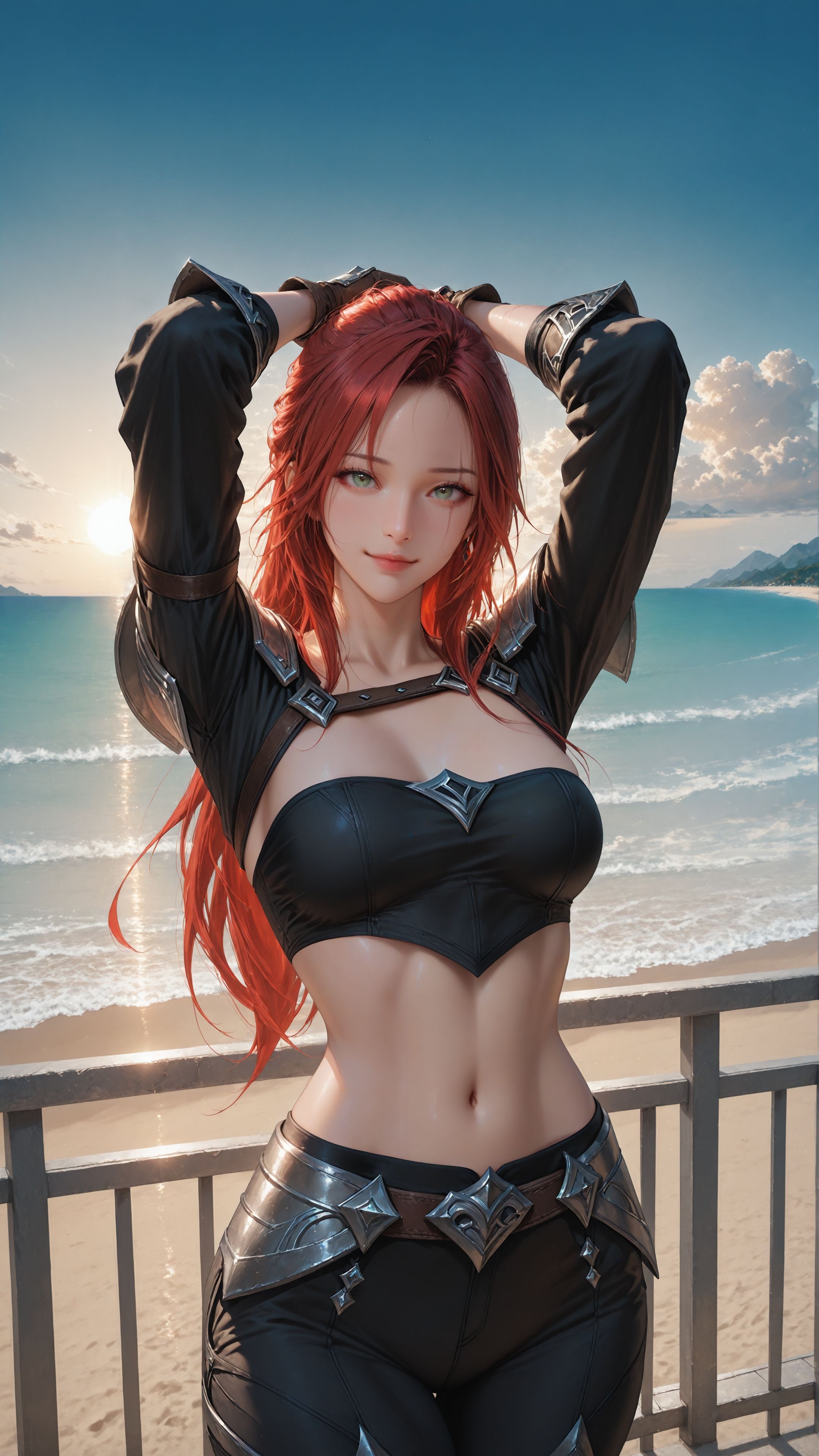 ai绘画 英雄联盟 手机壁纸 二次元 卡莎 格温 寒冰 阿卡丽 女枪,第23张