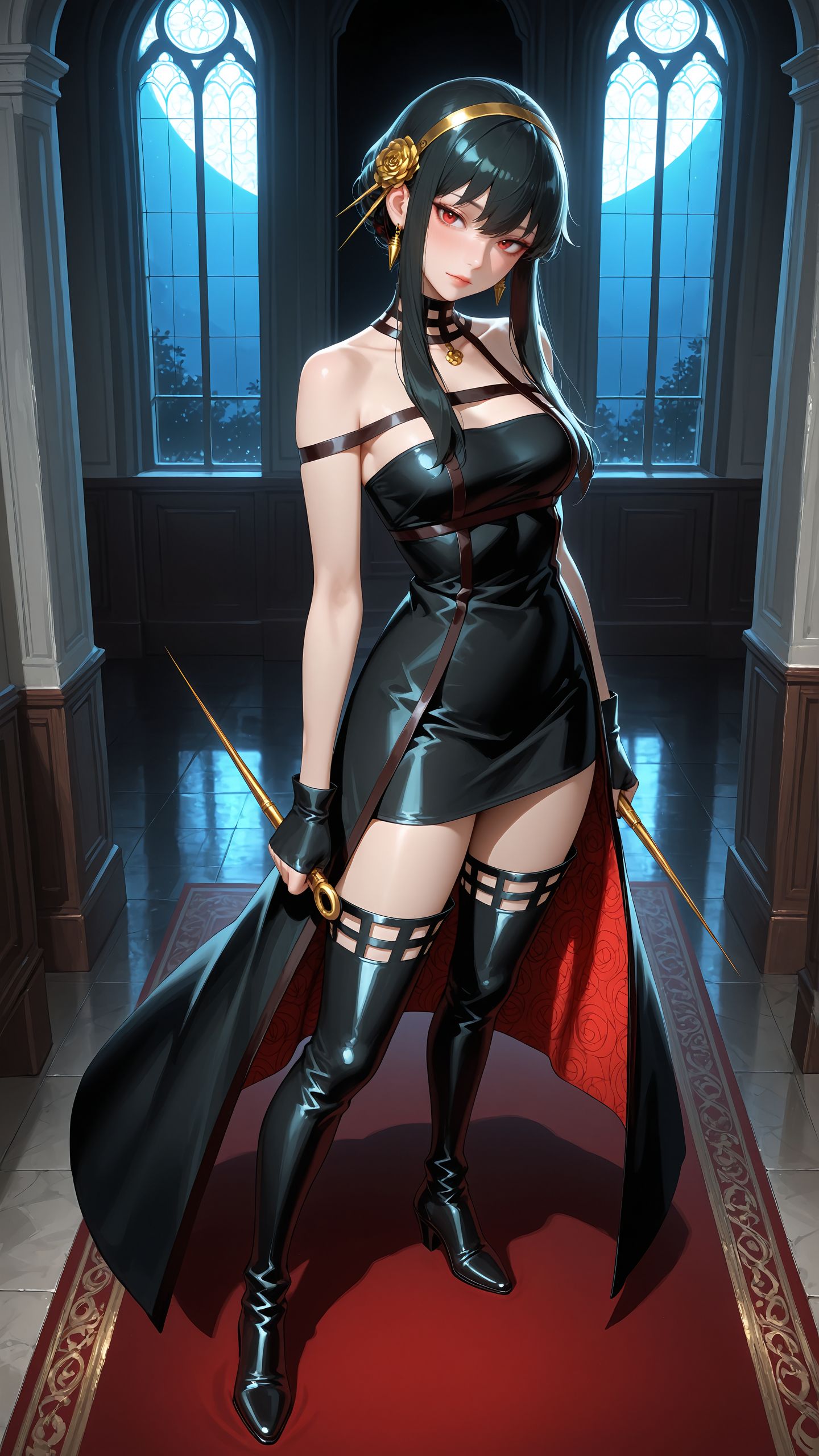 ai绘画 约尔福杰 手机二次元壁纸 极品身材,第3张