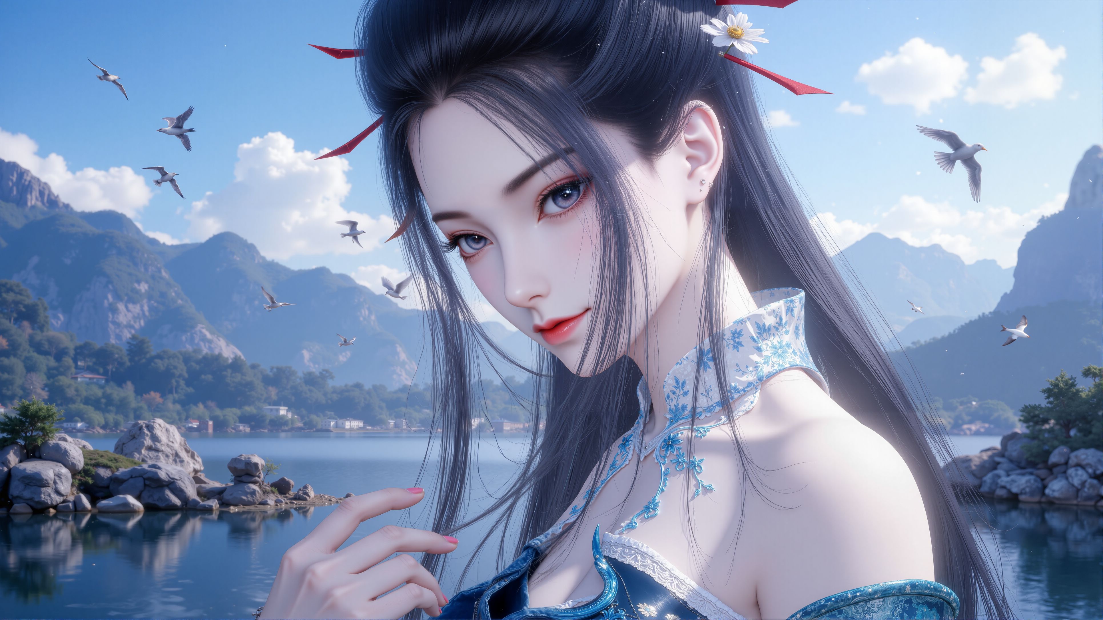 【4P】天行九歌 焰灵姬 国漫女神 桌面壁纸 高清壁纸,第1张