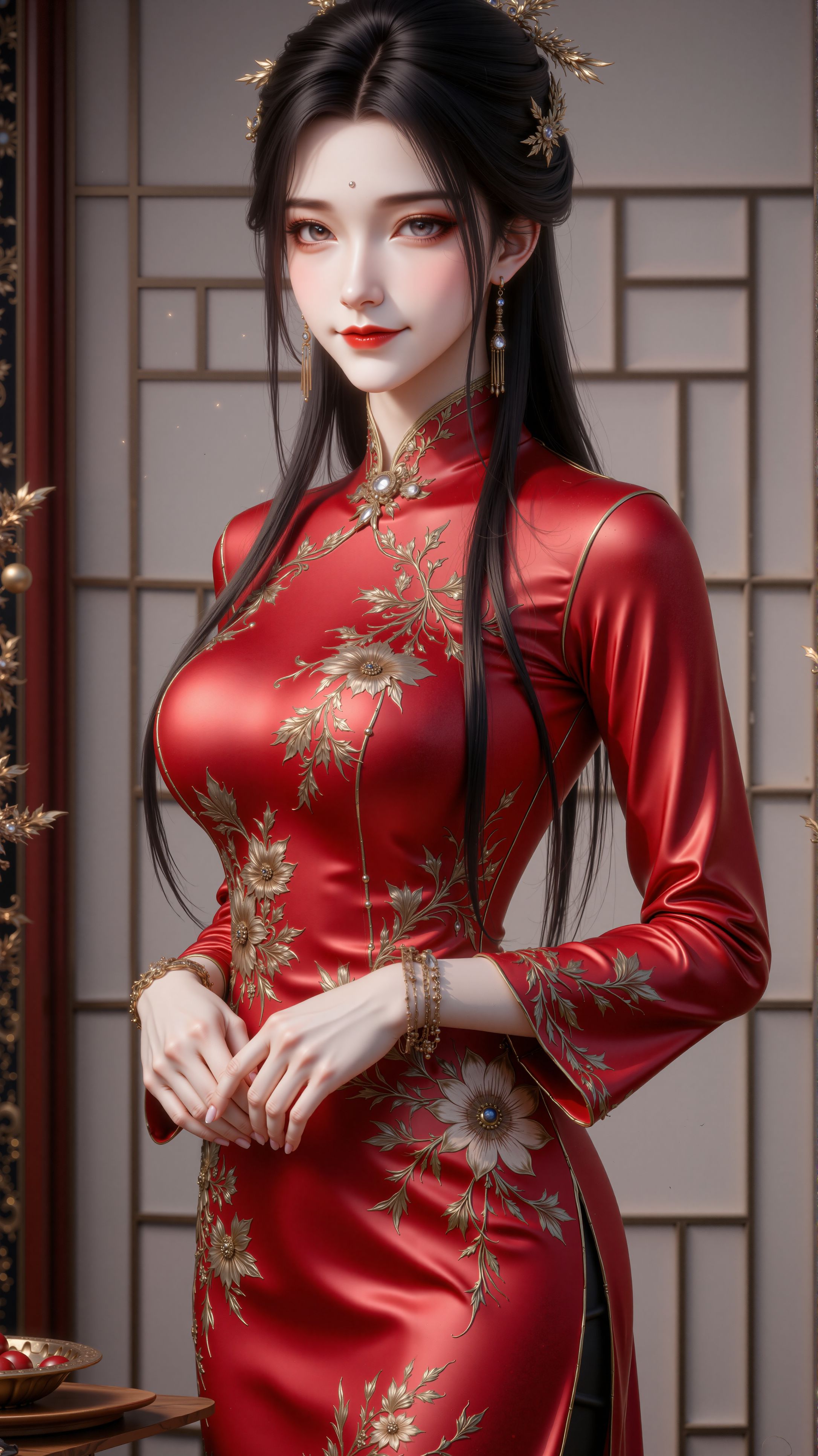 诛仙 陆雪琪 国风旗袍 国漫女神,第1张