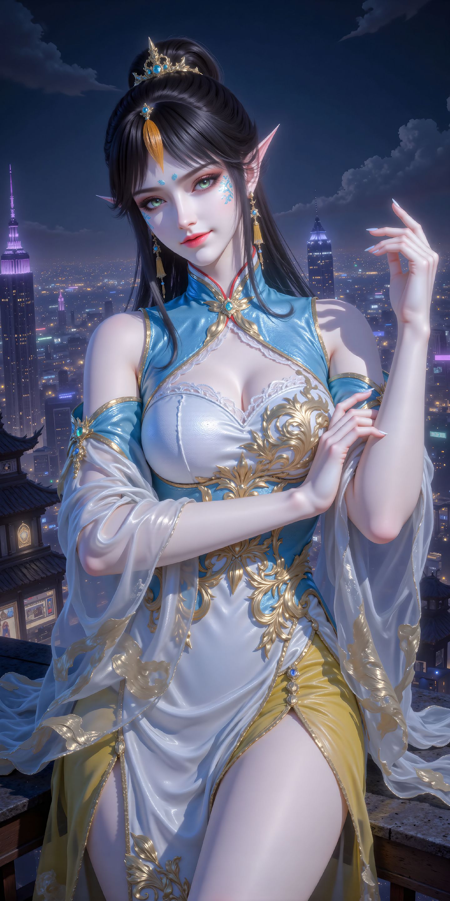 国漫美女 ai绘画 斗破苍穹 凤清儿,第3张