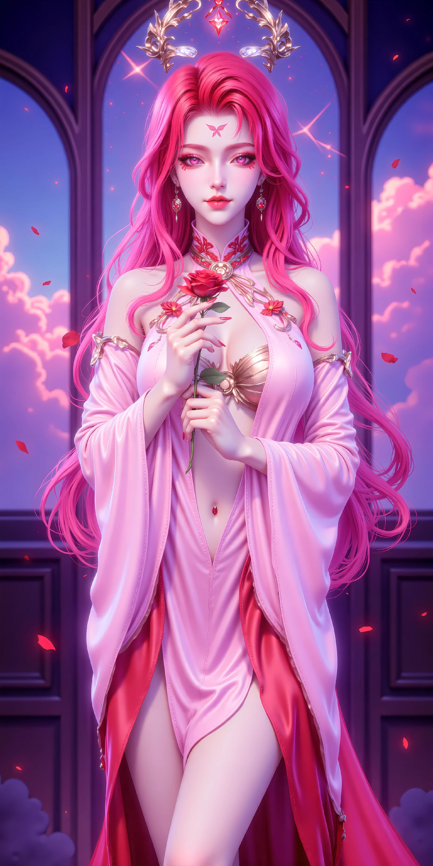 国漫女神 神印王座 ai绘画 情魔神,第1张