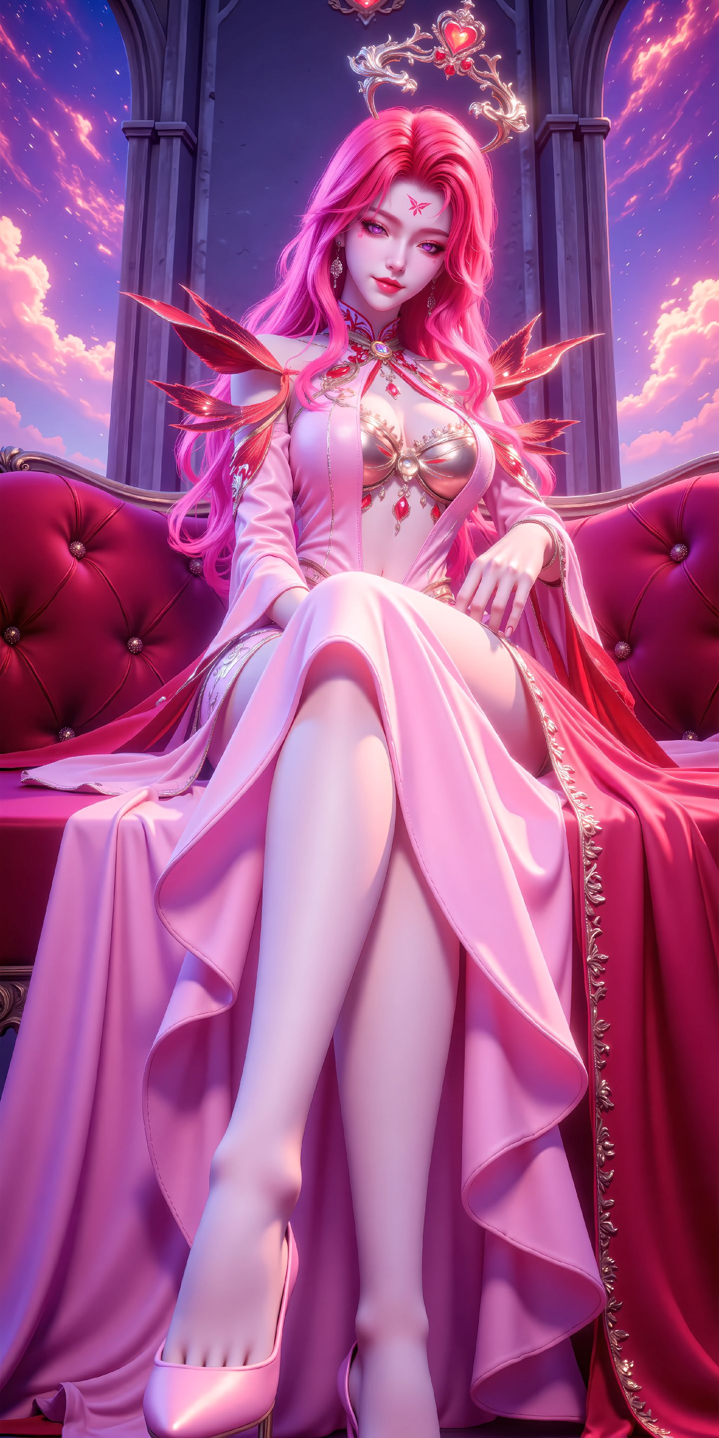 国漫女神 神印王座 ai绘画 情魔神,第2张