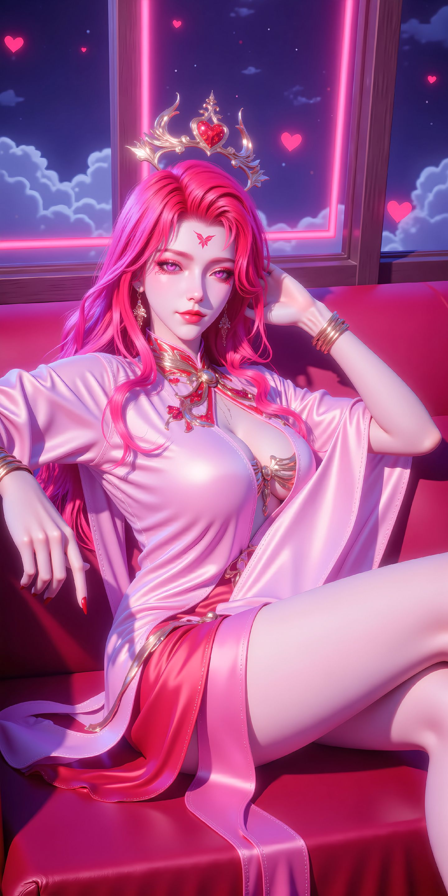 国漫女神 神印王座 ai绘画 情魔神,第5张