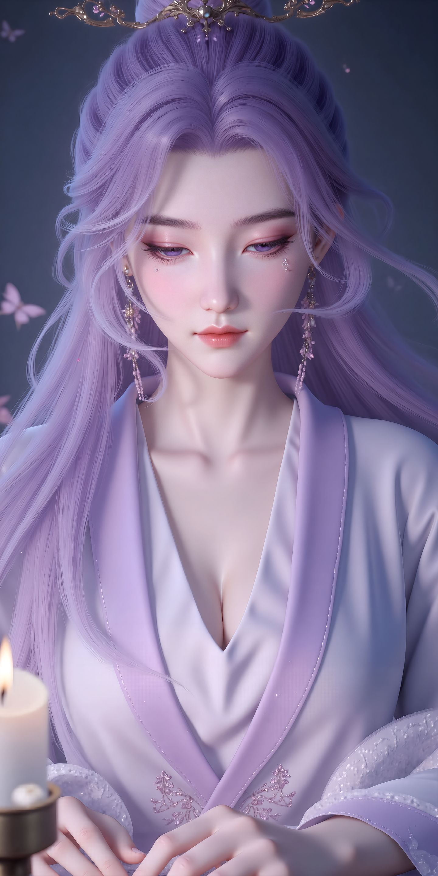 国漫女神 云霄仙子 ai绘画 无法抵抗的温柔。,第1张