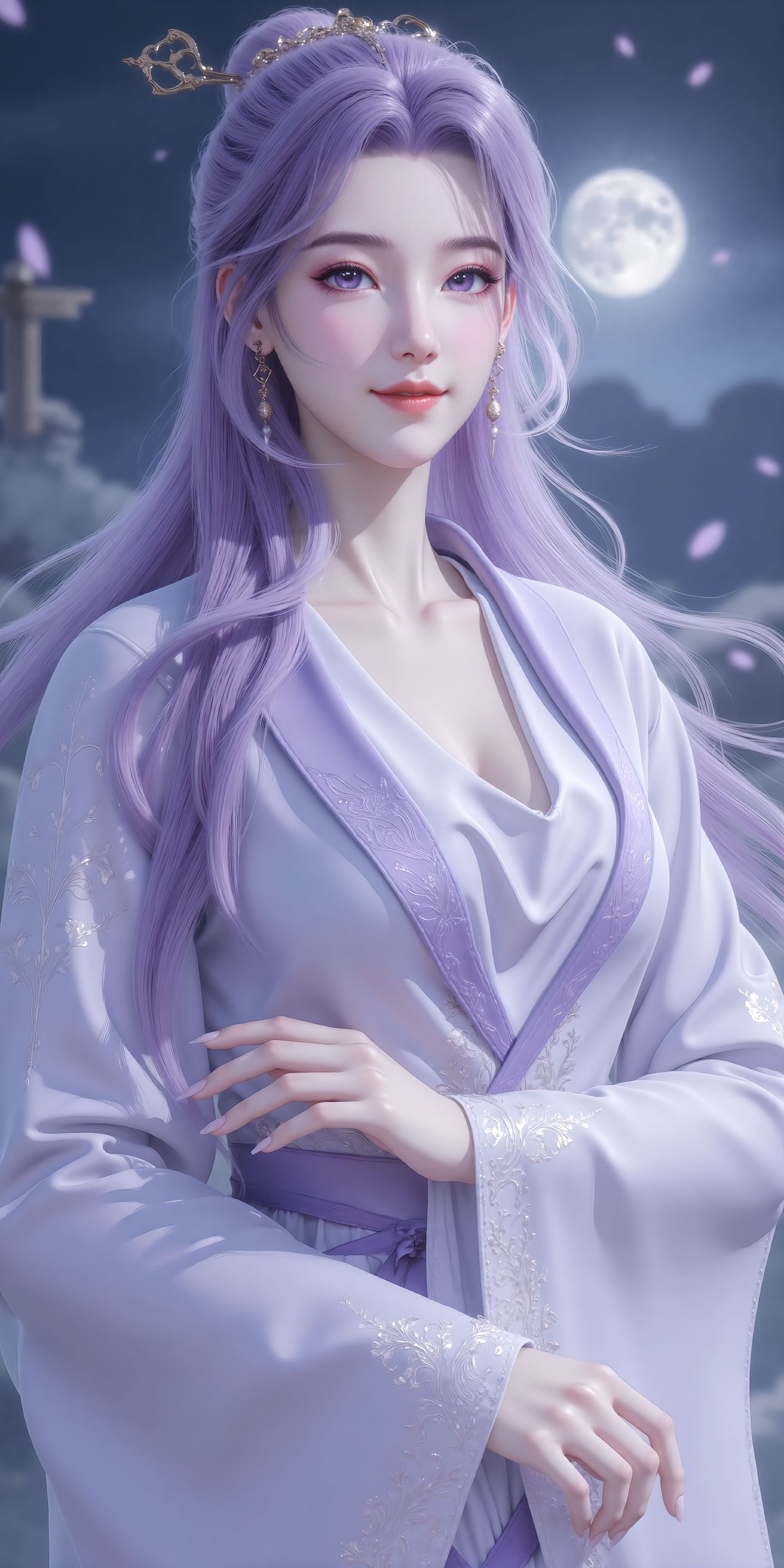 国漫女神 云霄仙子 ai绘画 无法抵抗的温柔。,第4张