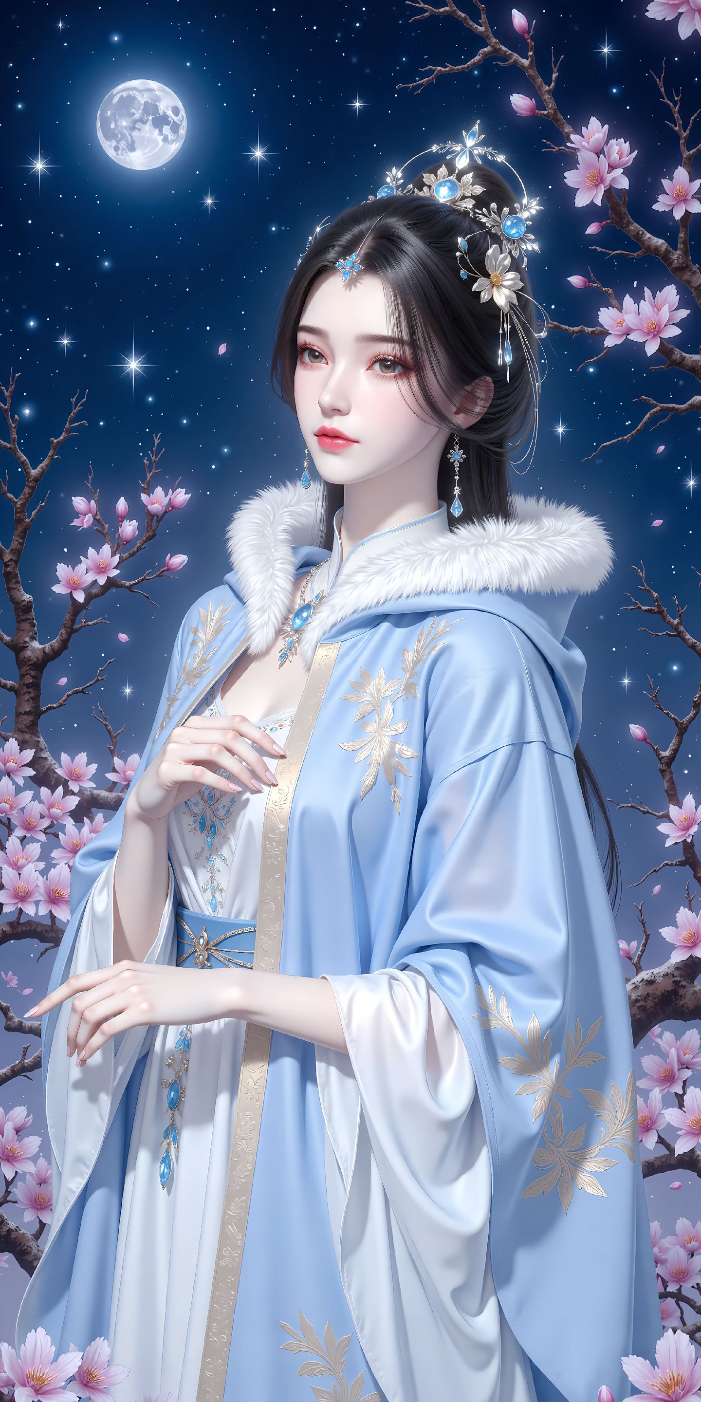 仙逆 国漫女神 美女 李慕婉月色下的温柔,第7张