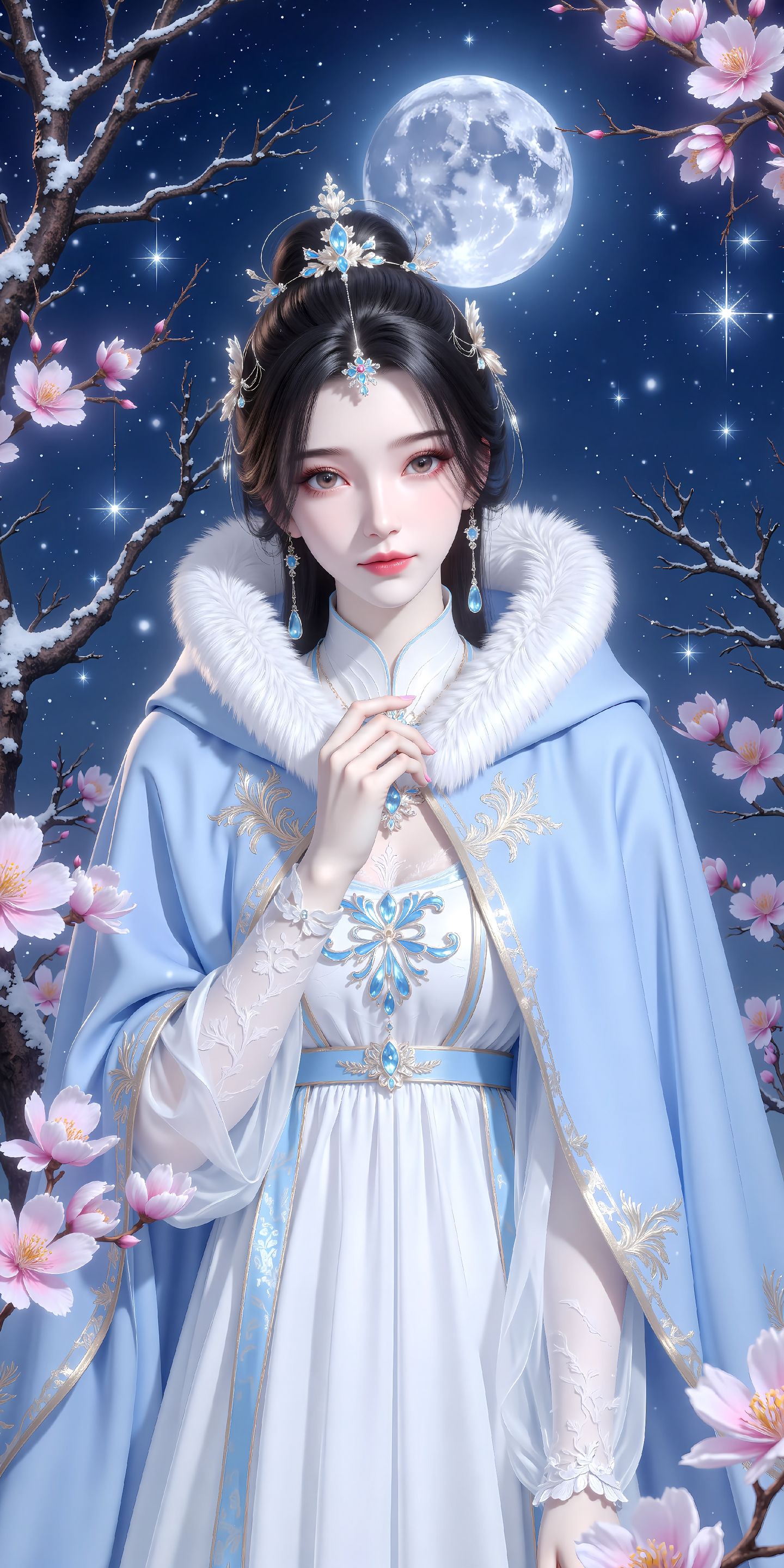 仙逆 国漫女神 美女 李慕婉月色下的温柔,第10张