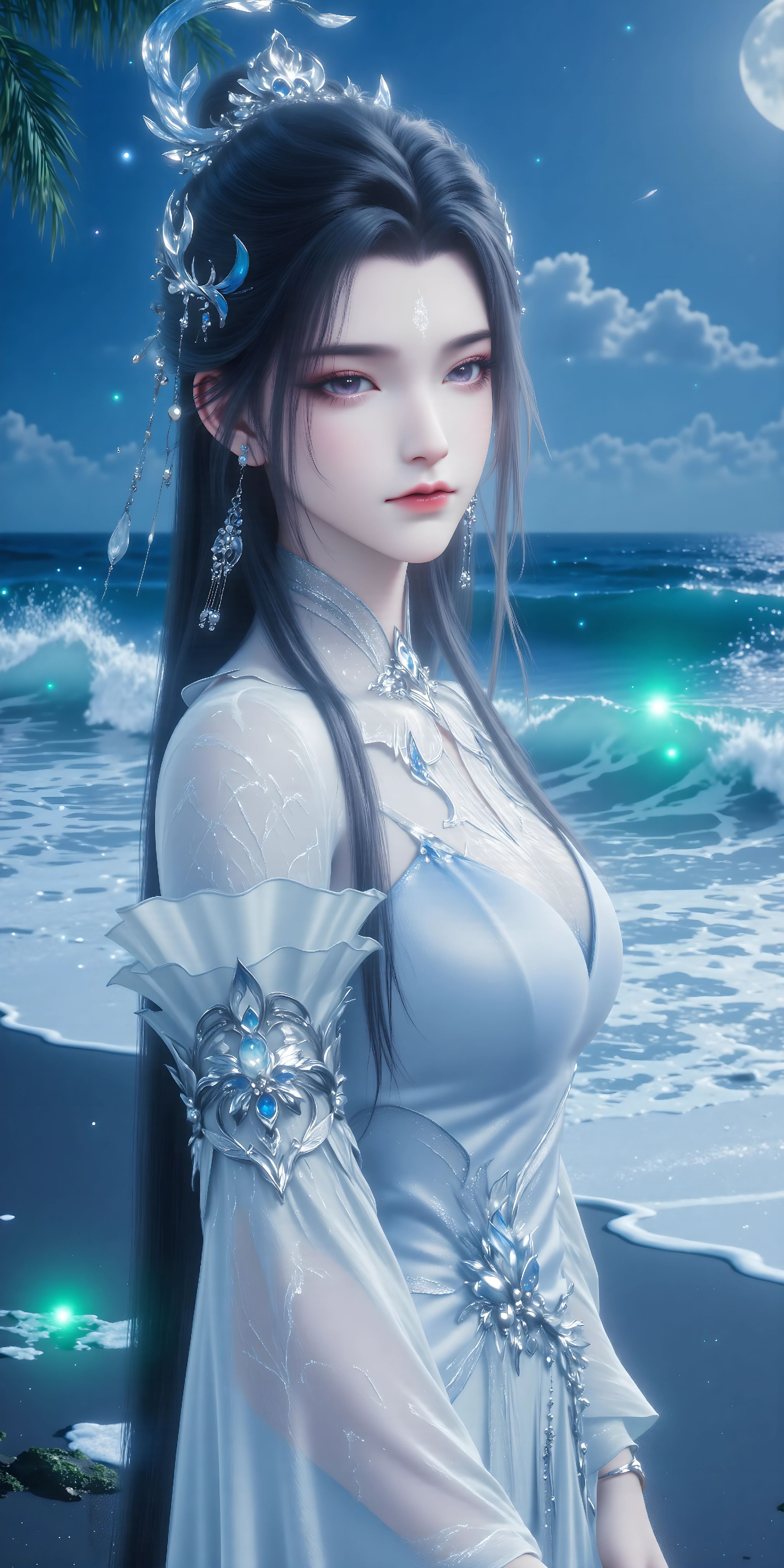 诛仙 国漫女神 ai绘画 深情如陆雪琪,第2张