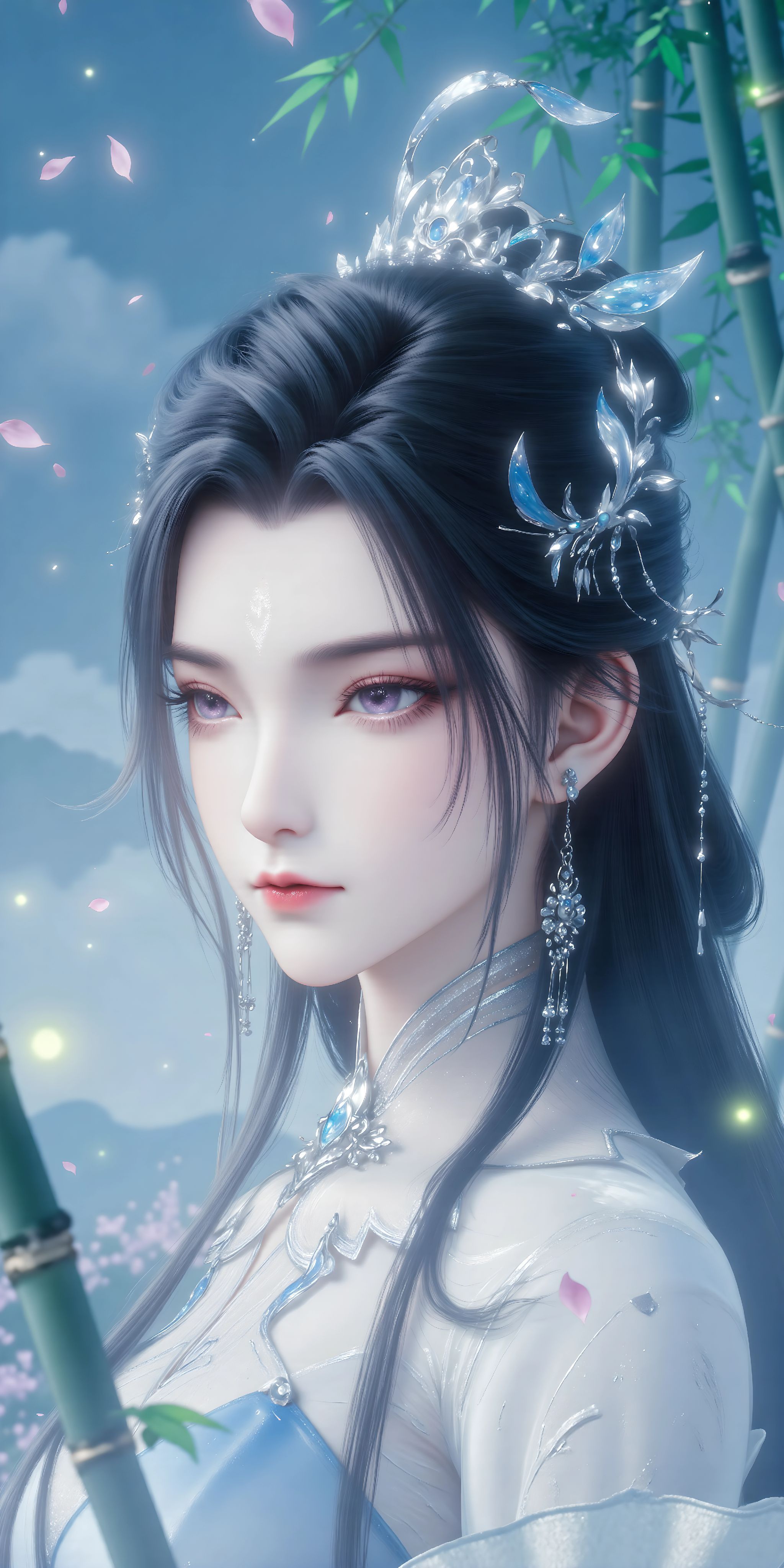 诛仙 国漫女神 ai绘画 深情如陆雪琪,第4张