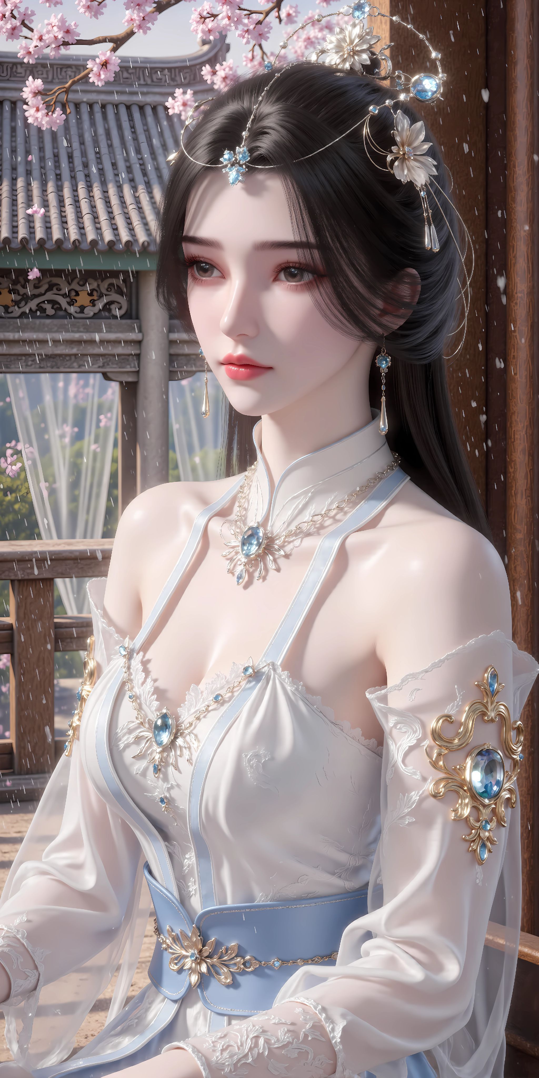 国漫女神 仙逆 ai绘画 李慕婉：师兄救我！,第3张