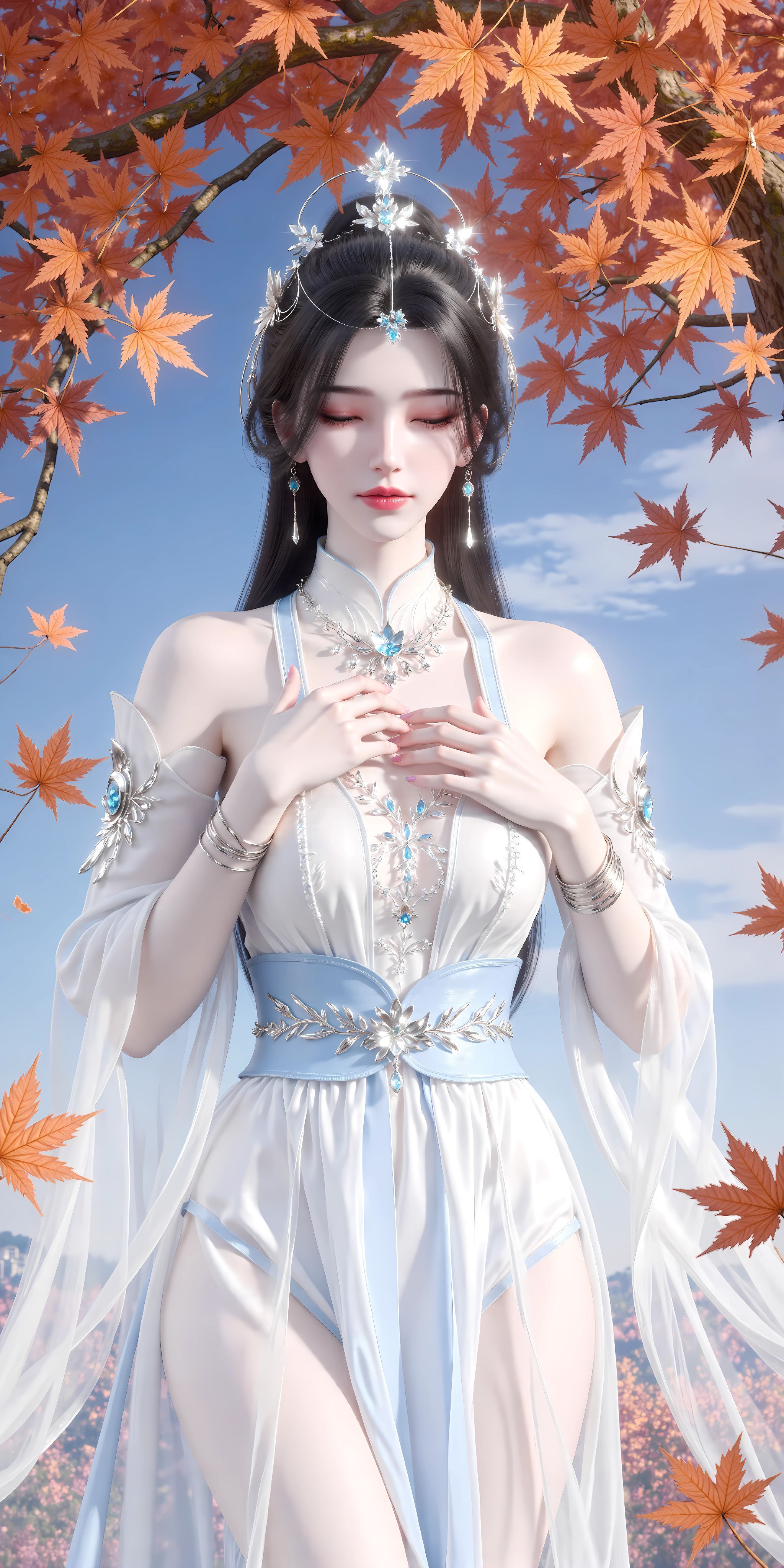 国漫女神 仙逆 ai绘画 李慕婉：师兄救我！,第2张