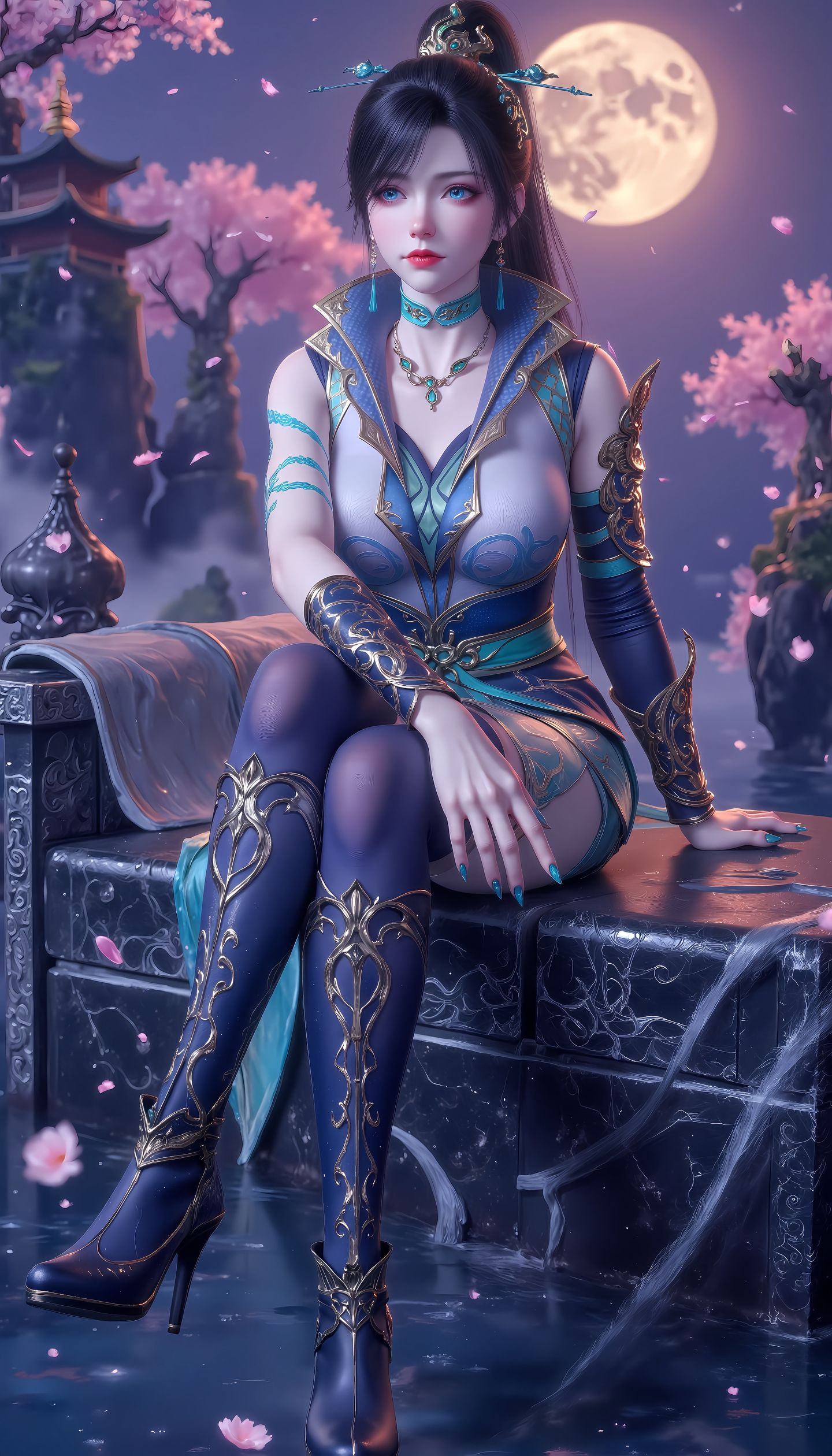 青鳞 精美壁纸 国漫女神 斗破苍穹,第3张