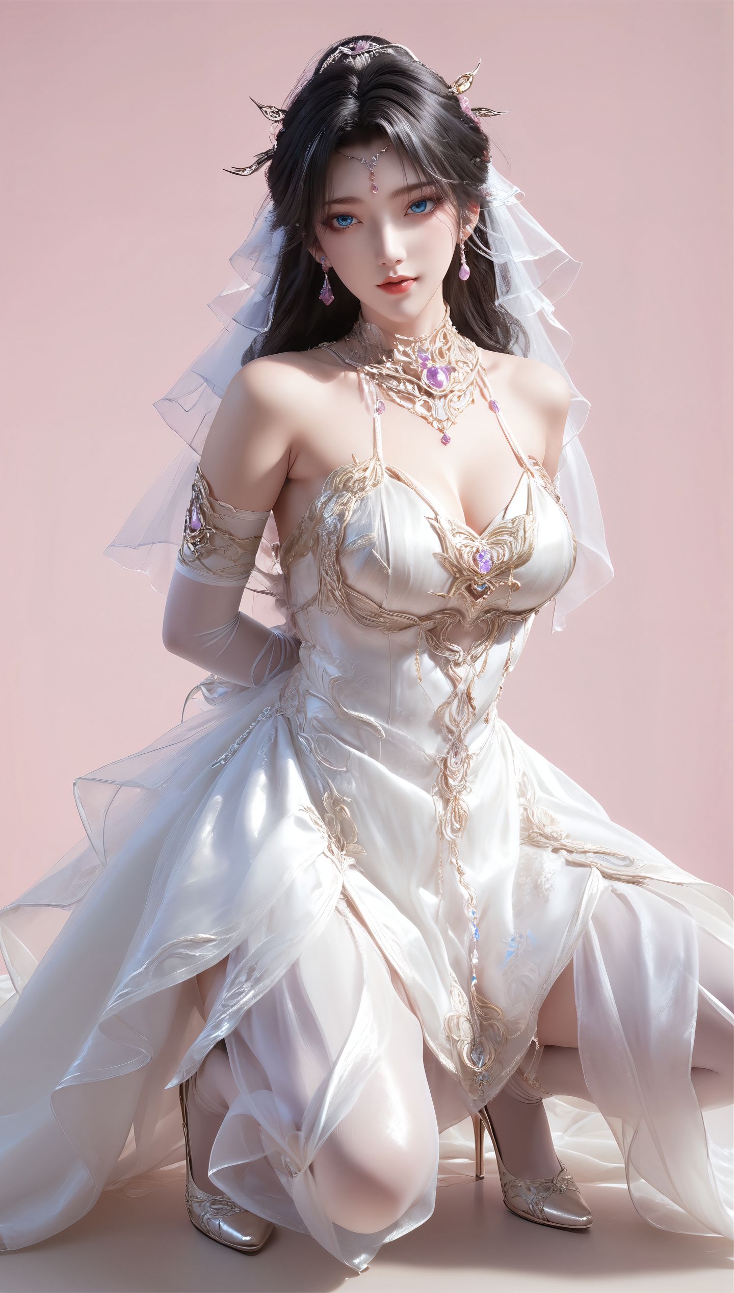 【13P图集】完美世界 魔女 美女 动漫 婚纱照 壁纸美图,第9张