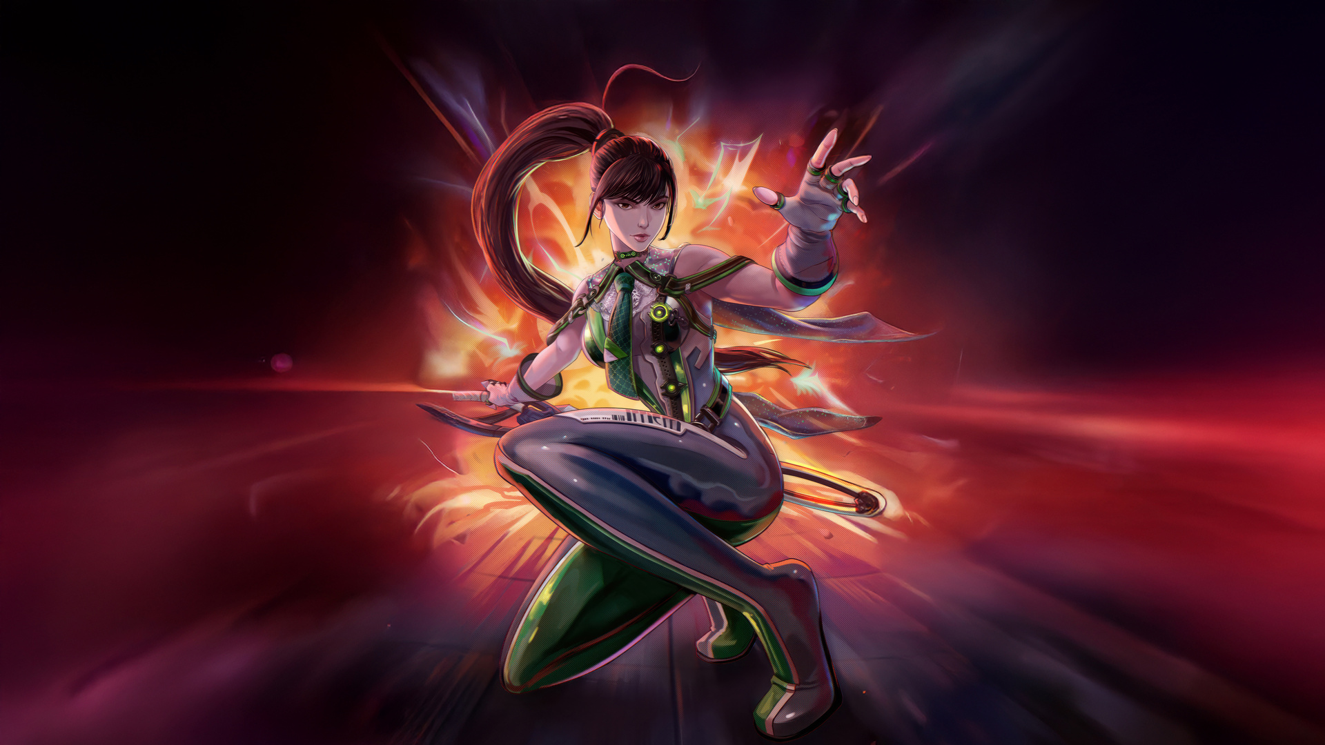 伊芙在《星际之刃》游戏中的形象,第1张