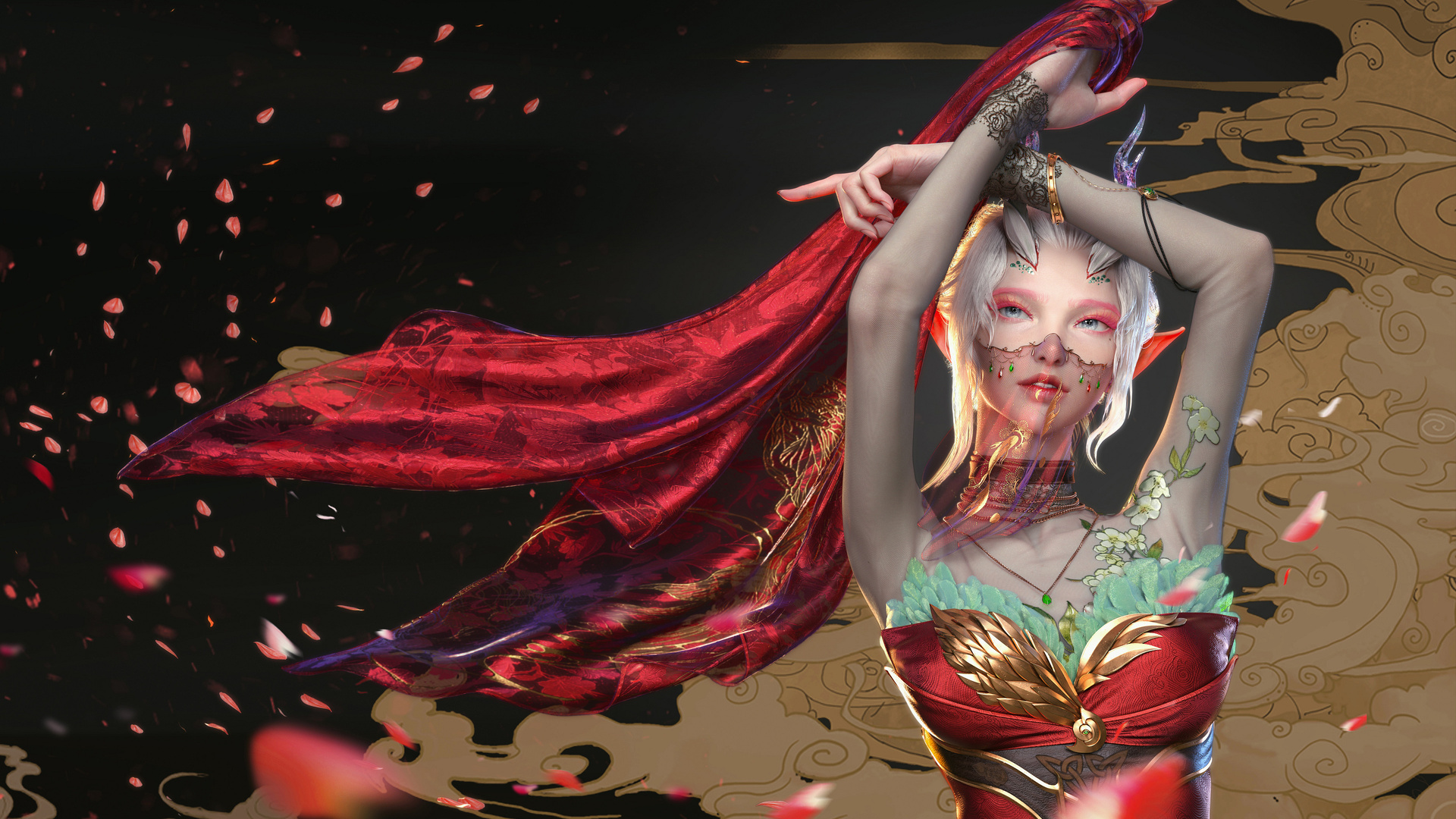 幻想女孩红裙,第1张