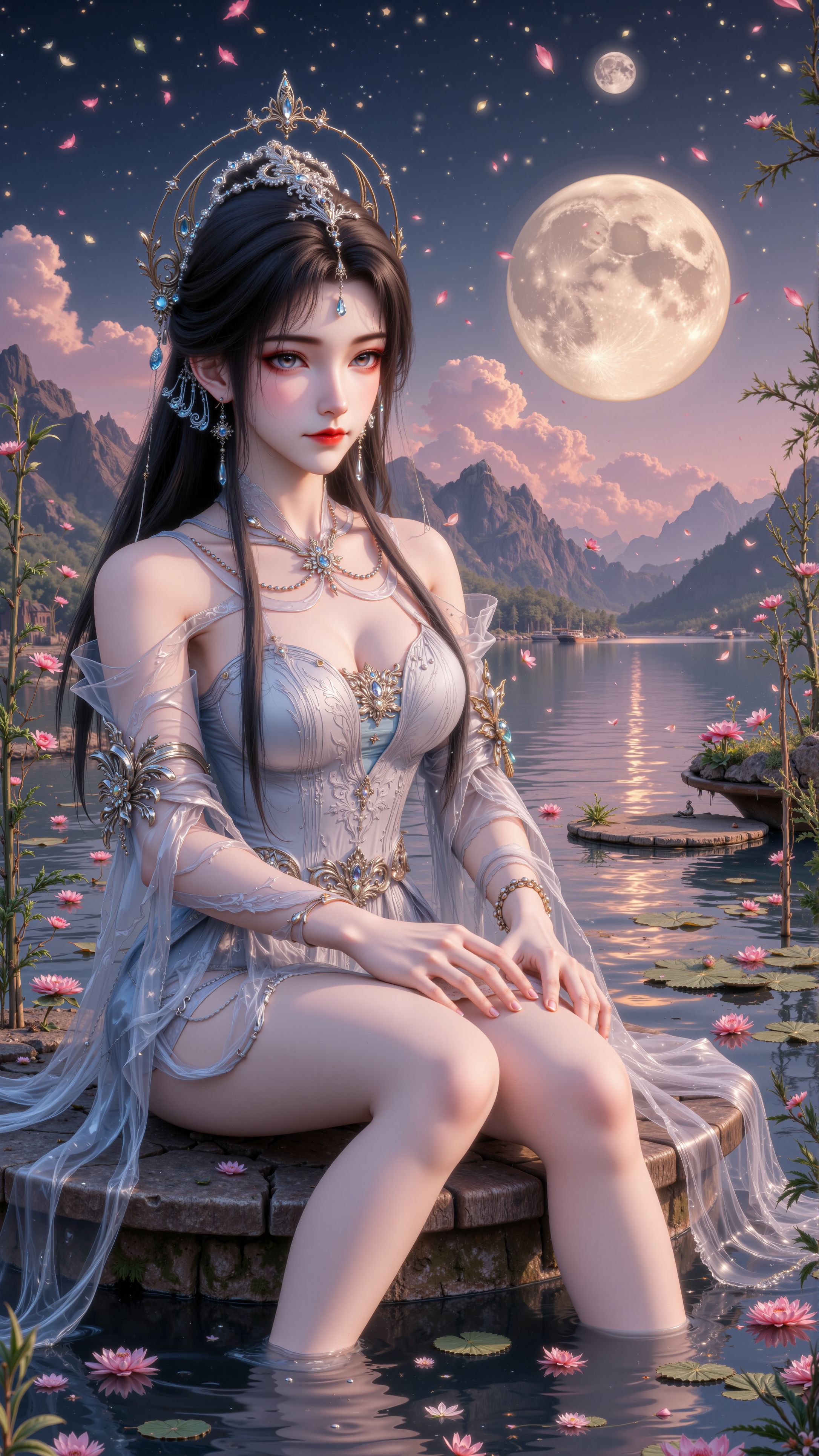 完美世界 清漪 新建模 手机美女壁纸,第1张