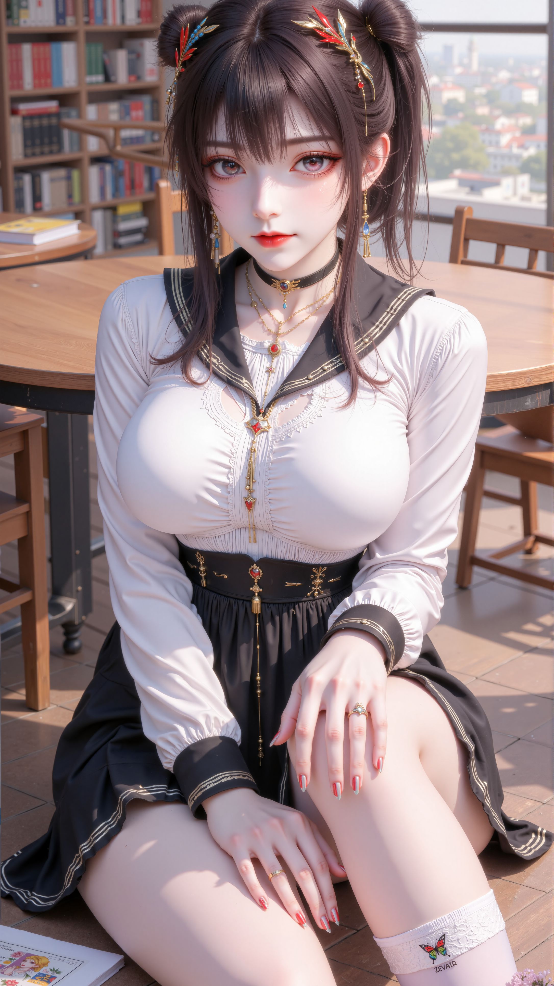 火灵儿 校园风唯美 国漫女神 壁纸 完美世界,第1张