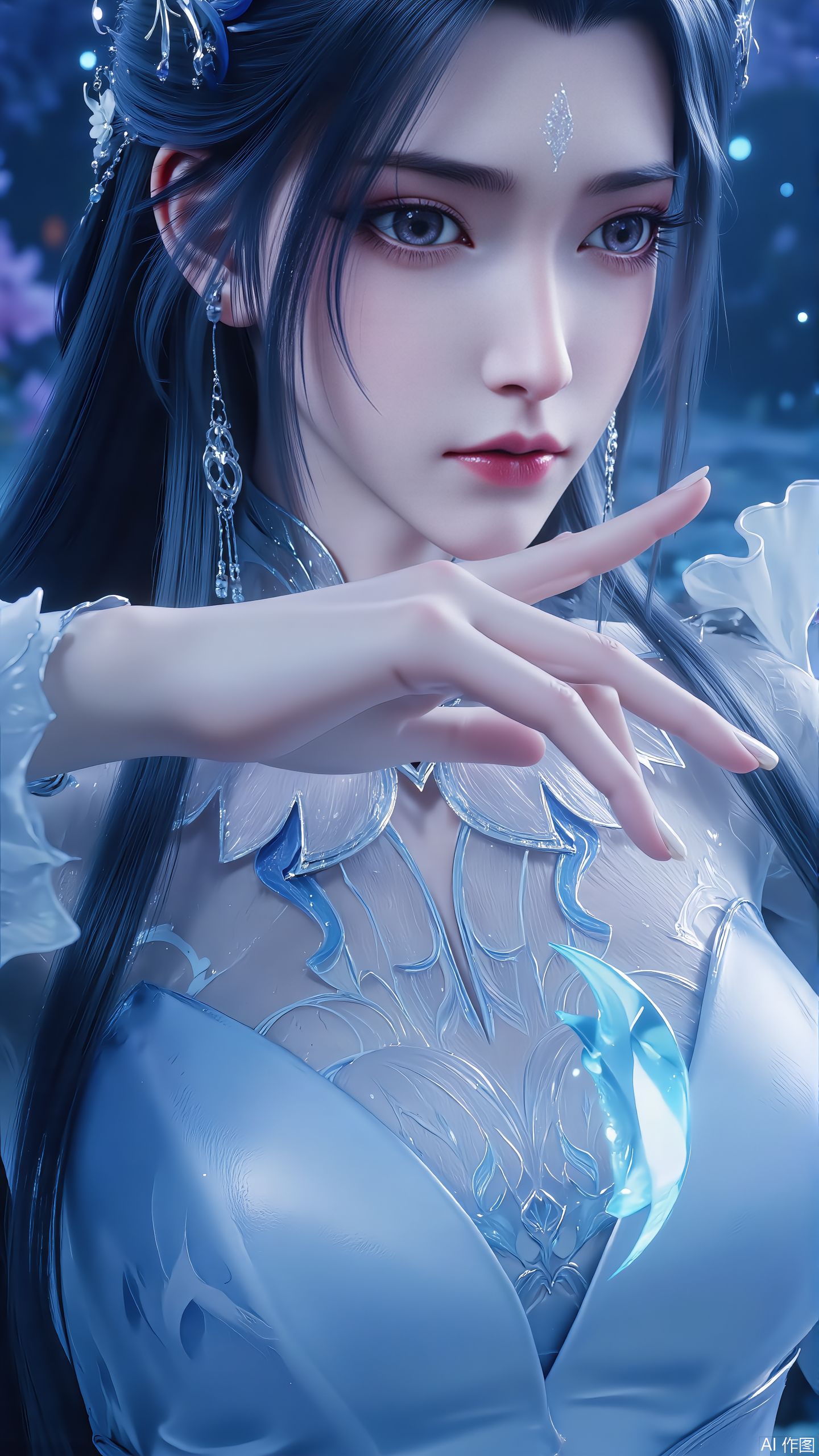 陆雪琪 国漫女神 ai绘画 诛仙3动画,第1张