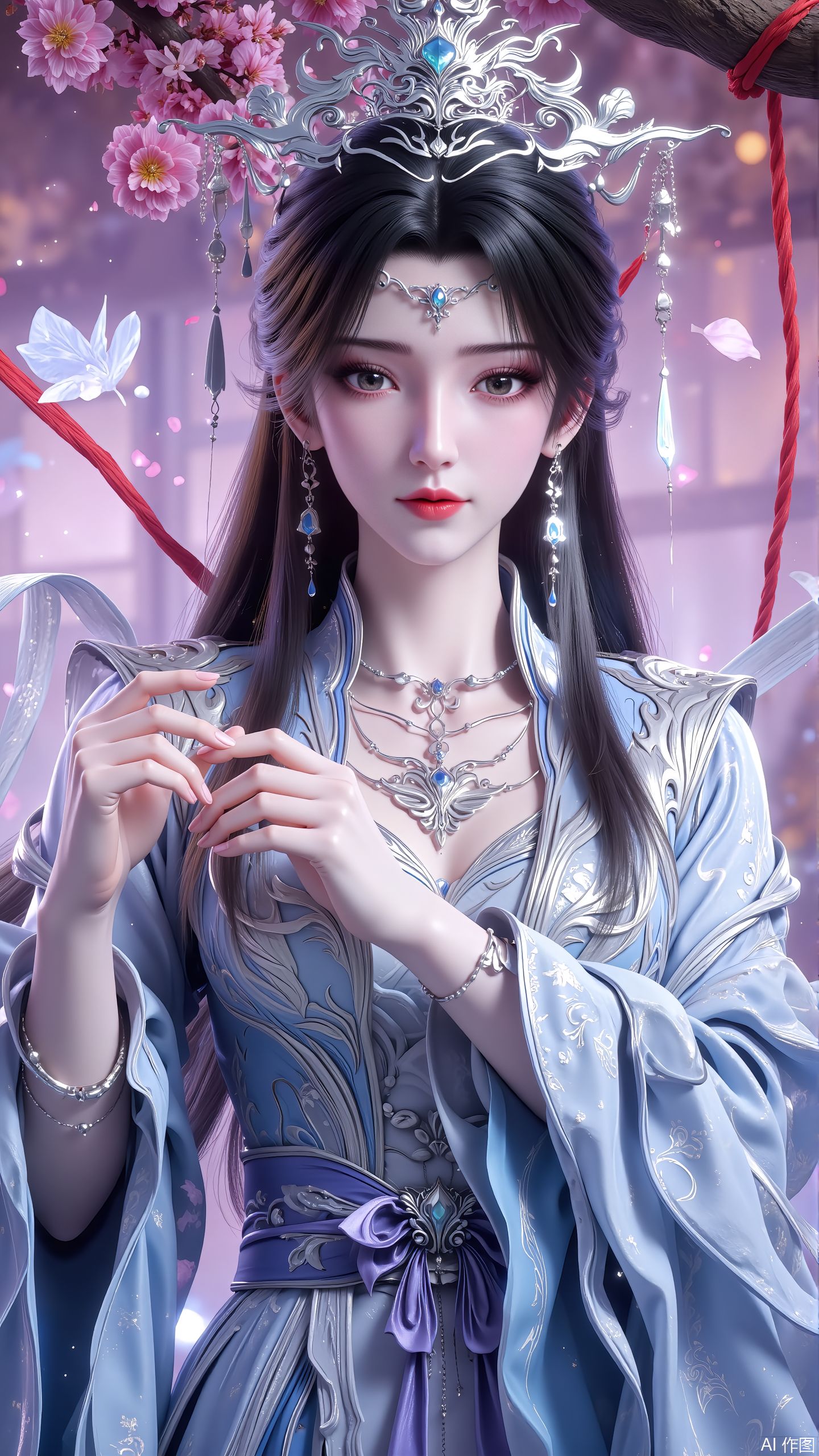 仙逆剧场版 李慕婉 ai绘画 国漫女神 神临之战 动画,第1张