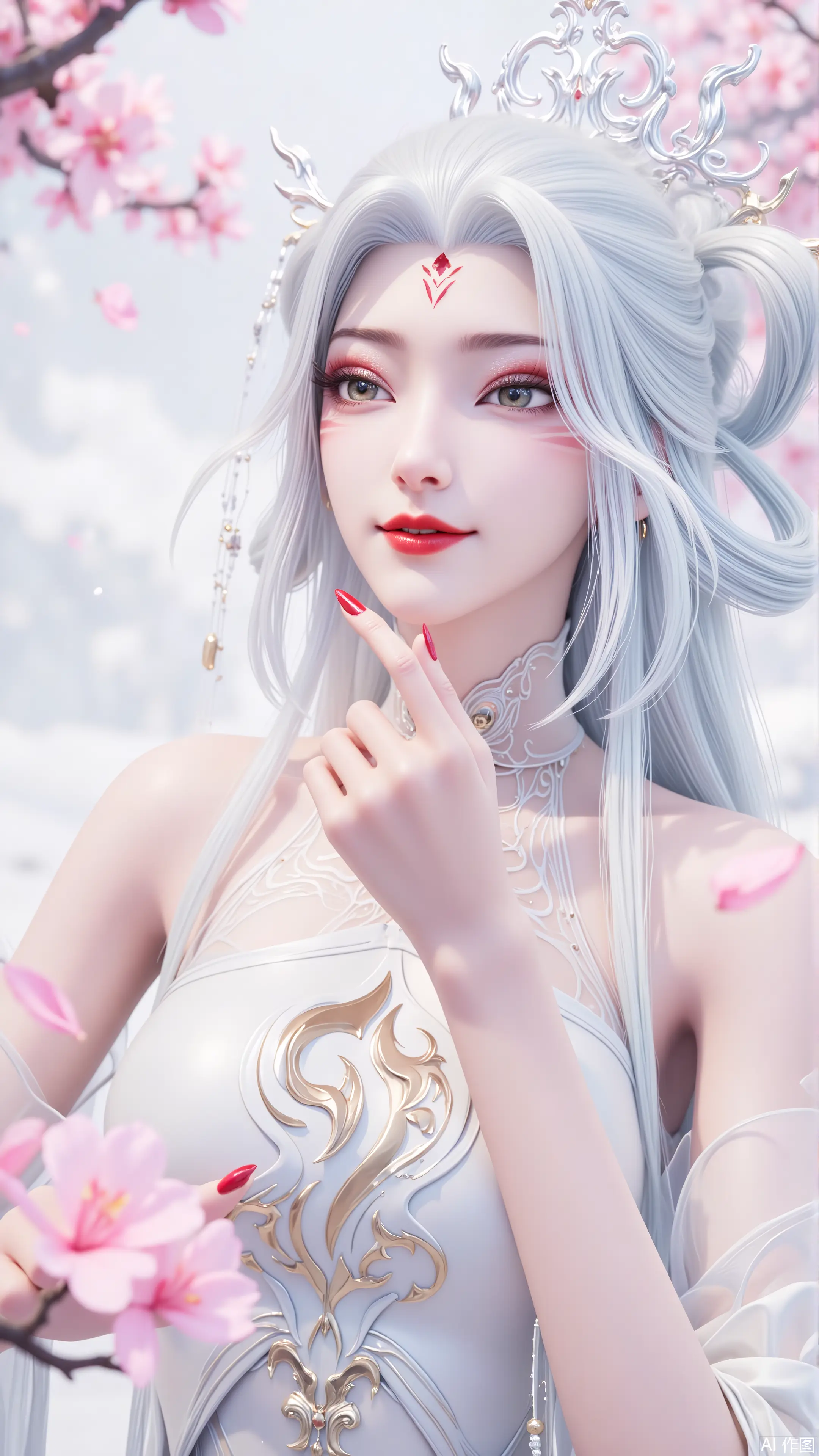诛仙3 新小白 ai绘画 国漫女神 高清壁纸图片,第3张