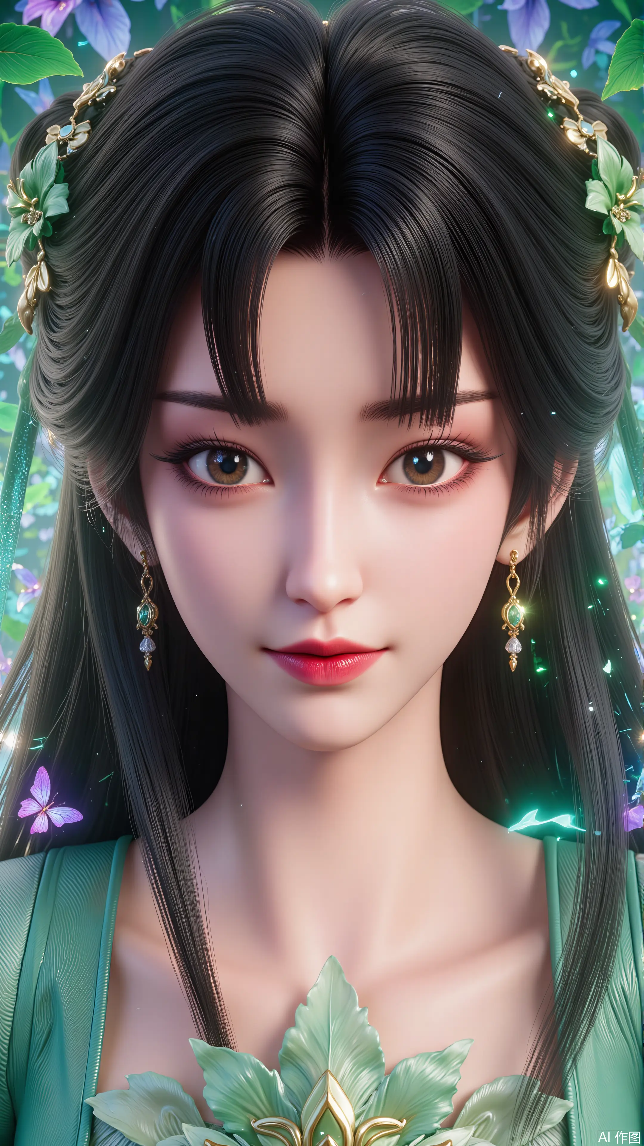 手机高清壁纸 诛仙3 第三季 碧瑶新建模 ai绘画 国漫女神,第1张