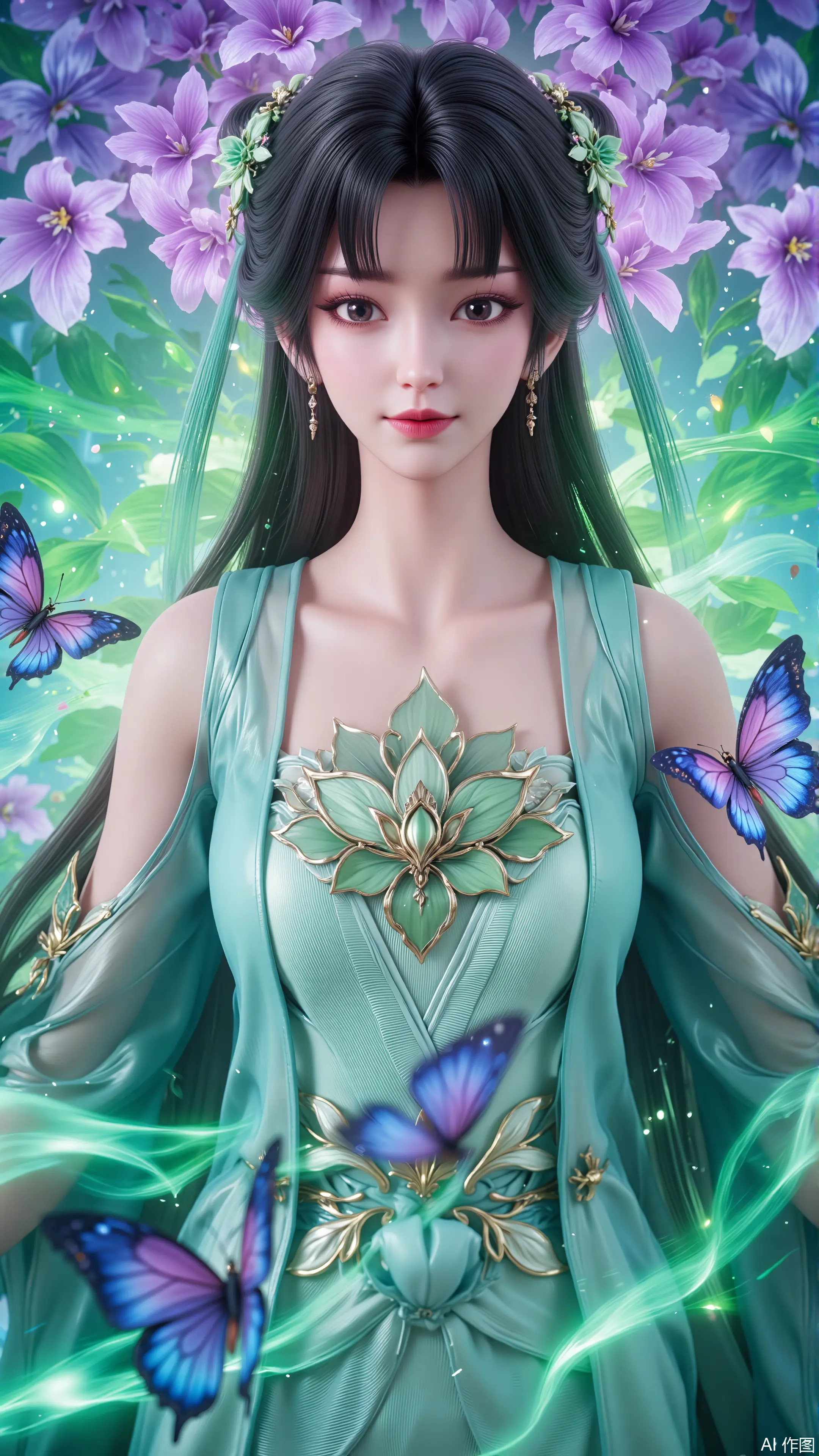 手机高清壁纸 诛仙3 第三季 碧瑶新建模 ai绘画 国漫女神,第3张