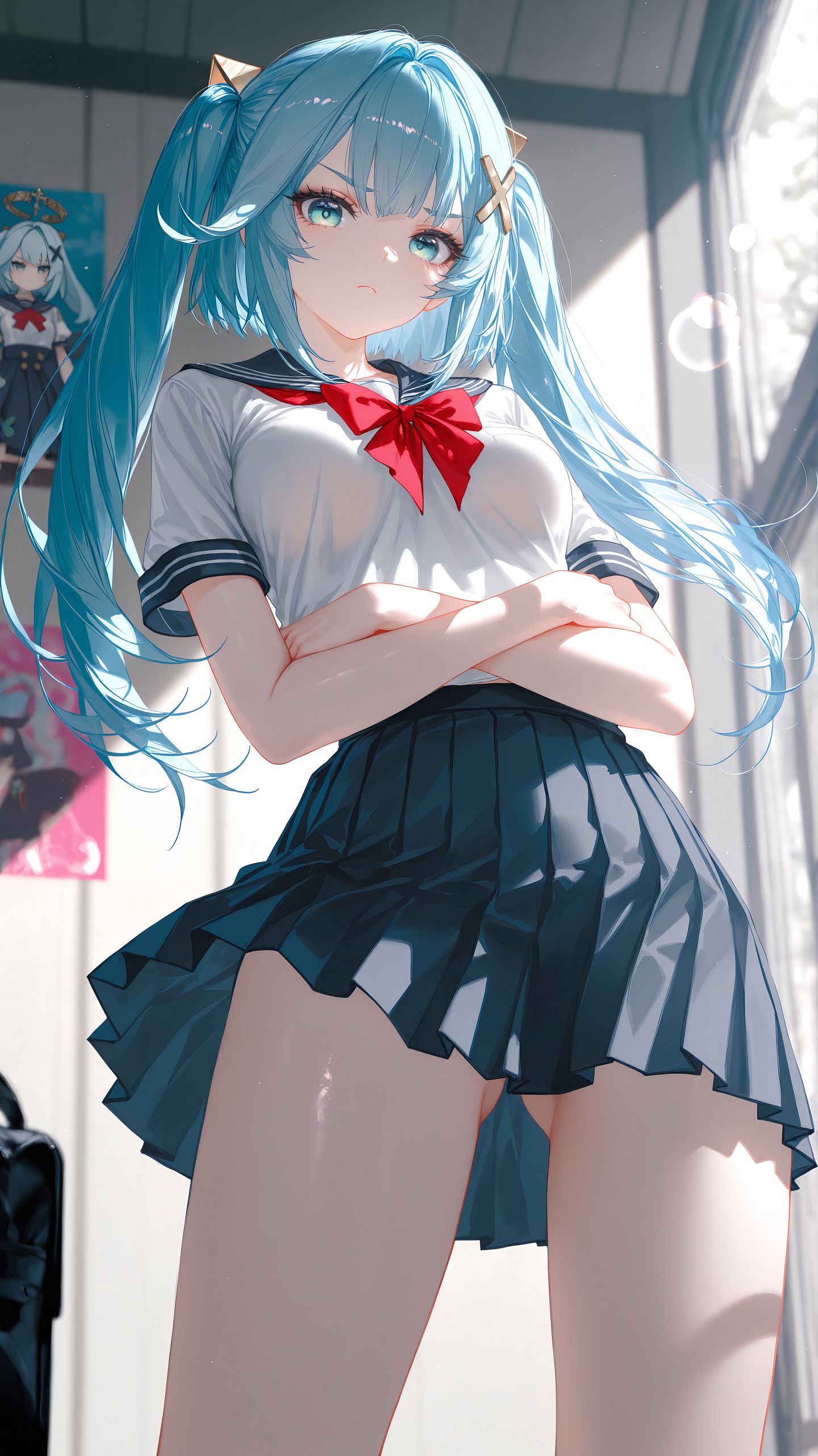 校园 原神二创 神里绫华 ai绘画 甘雨 高清,第2张