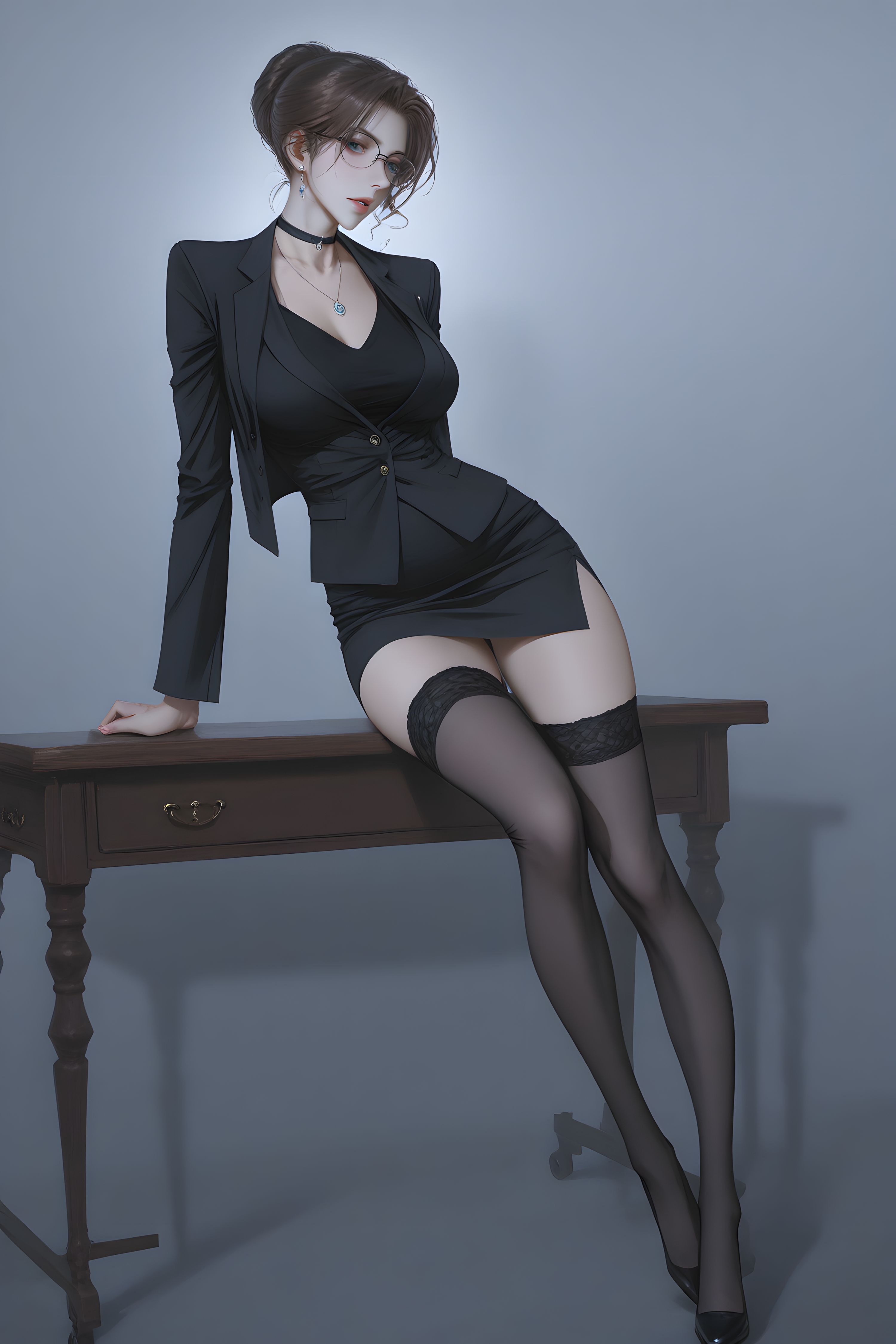 妃英理 纯欲风 柯南 二次元 丝袜 手机壁纸,第2张