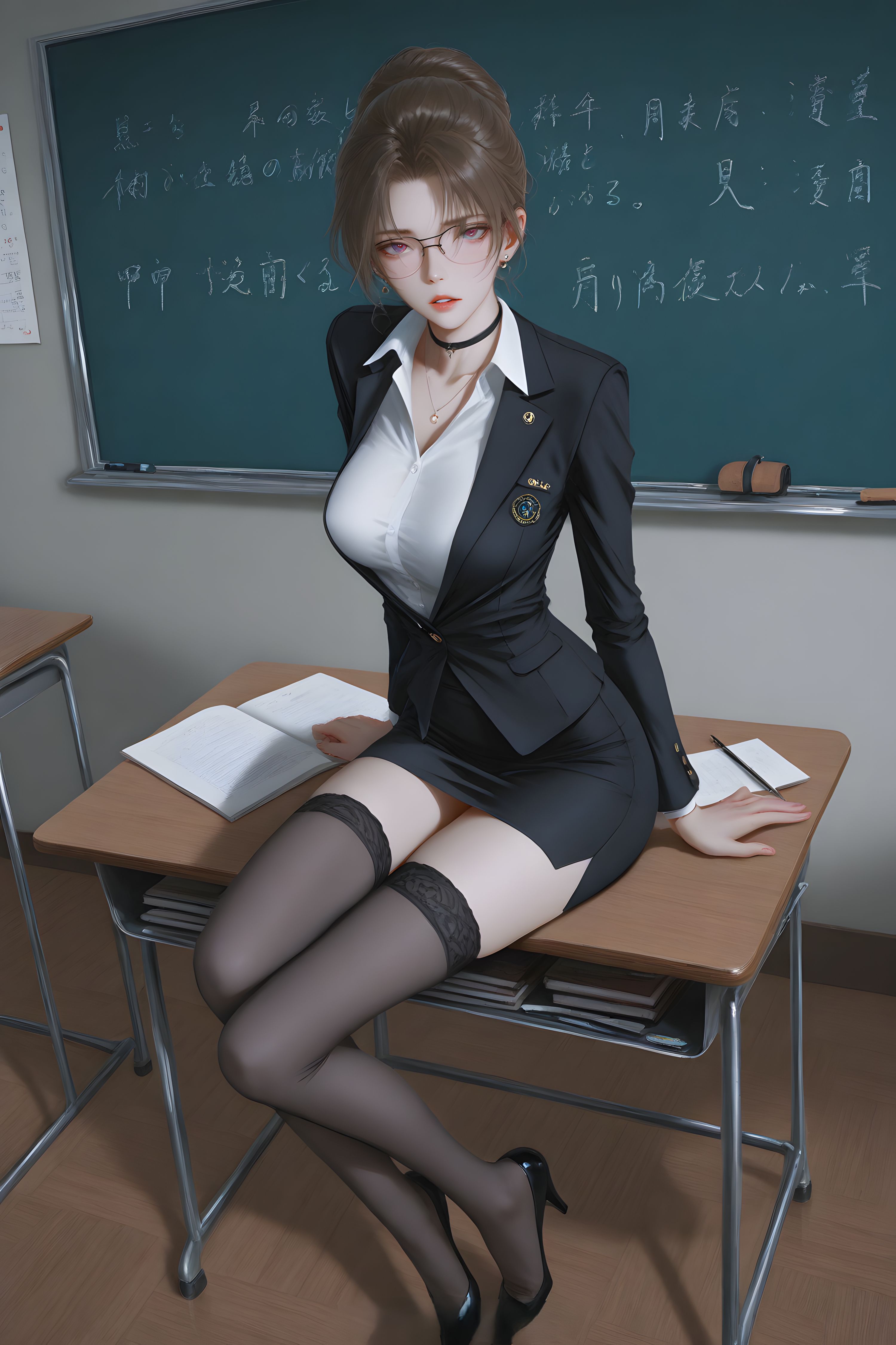 妃英理 纯欲风 柯南 二次元 丝袜 手机壁纸,第4张