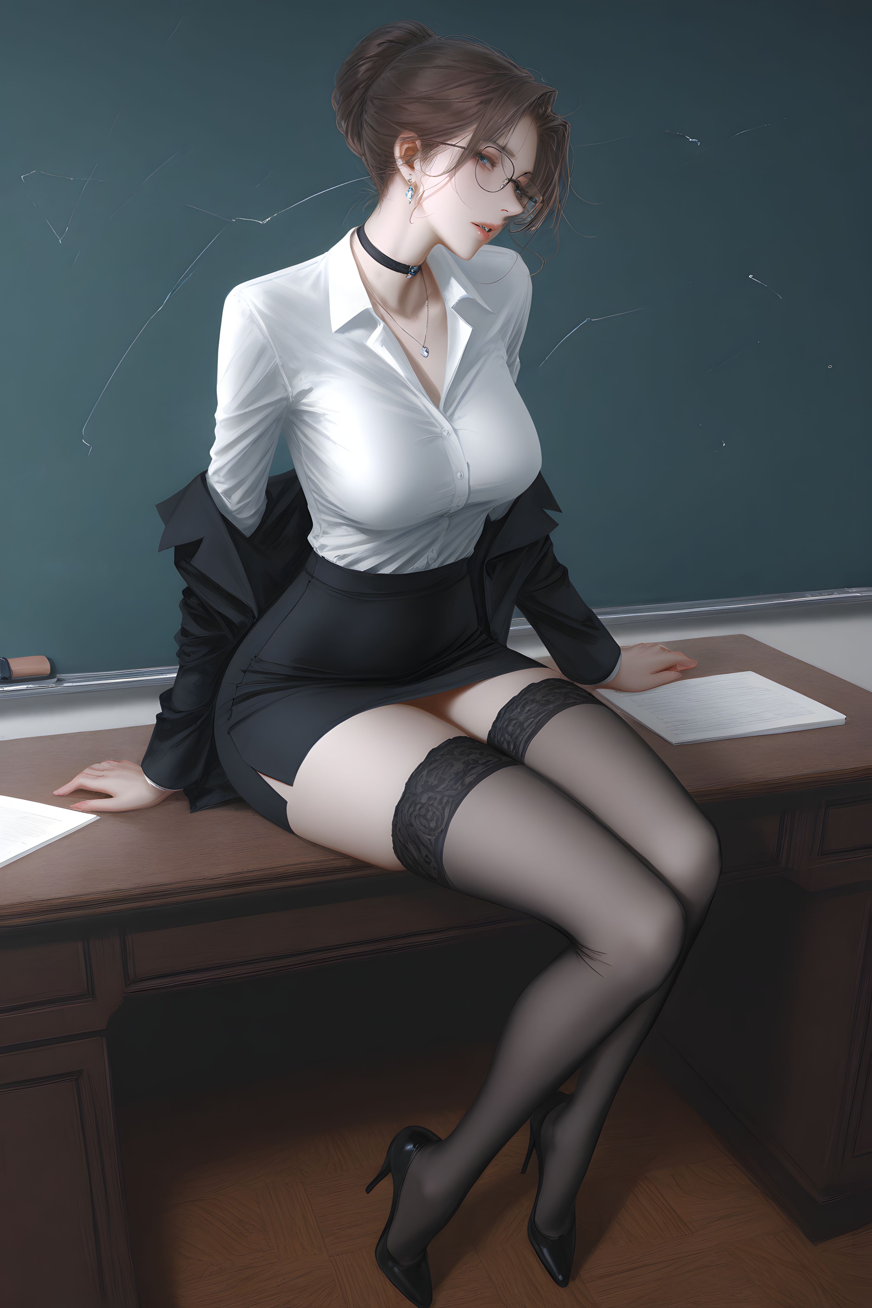 妃英理 纯欲风 柯南 二次元 丝袜 手机壁纸,第3张