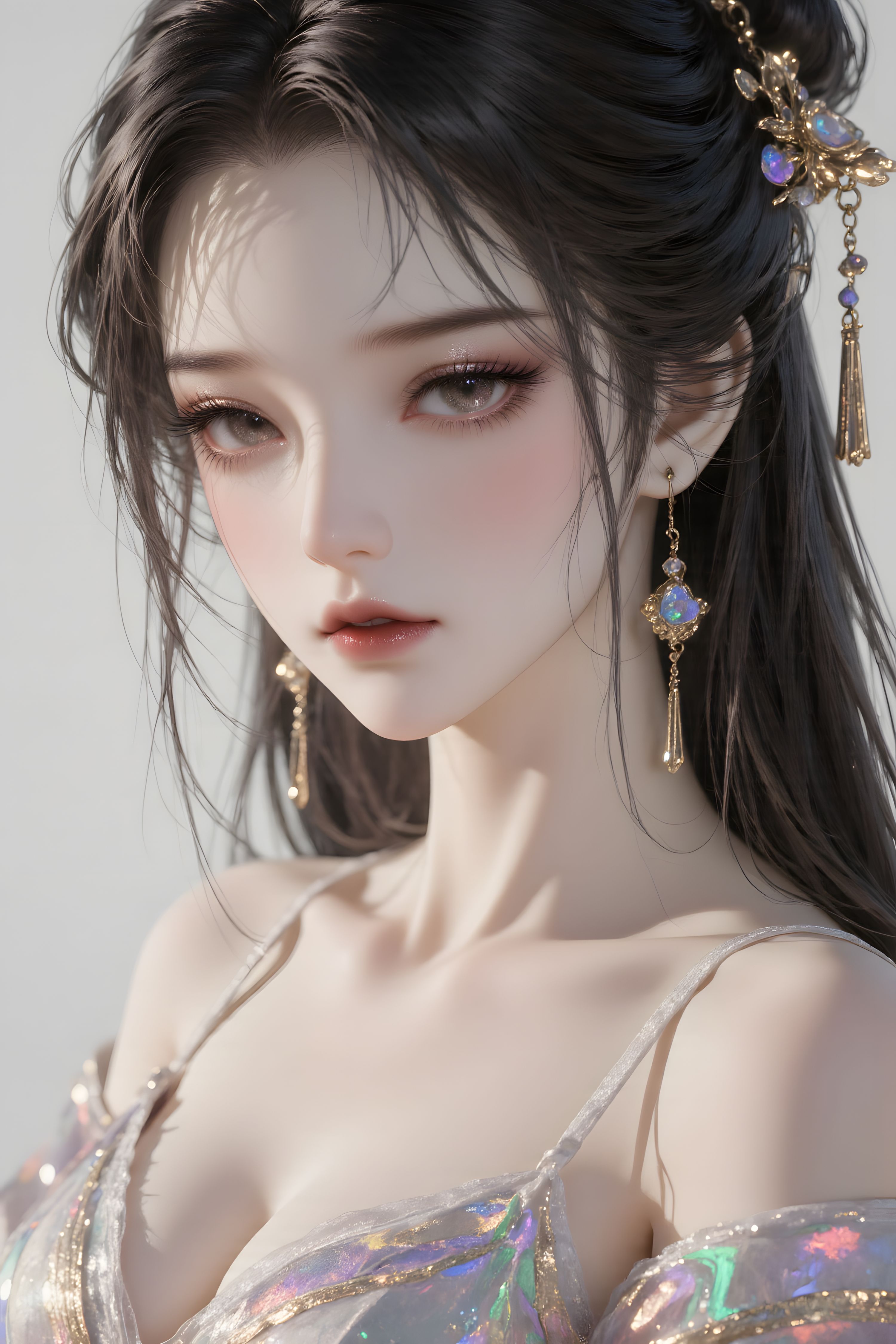 【9P】古风 国风 手机壁纸 唯美 人物特写 美女,第1张