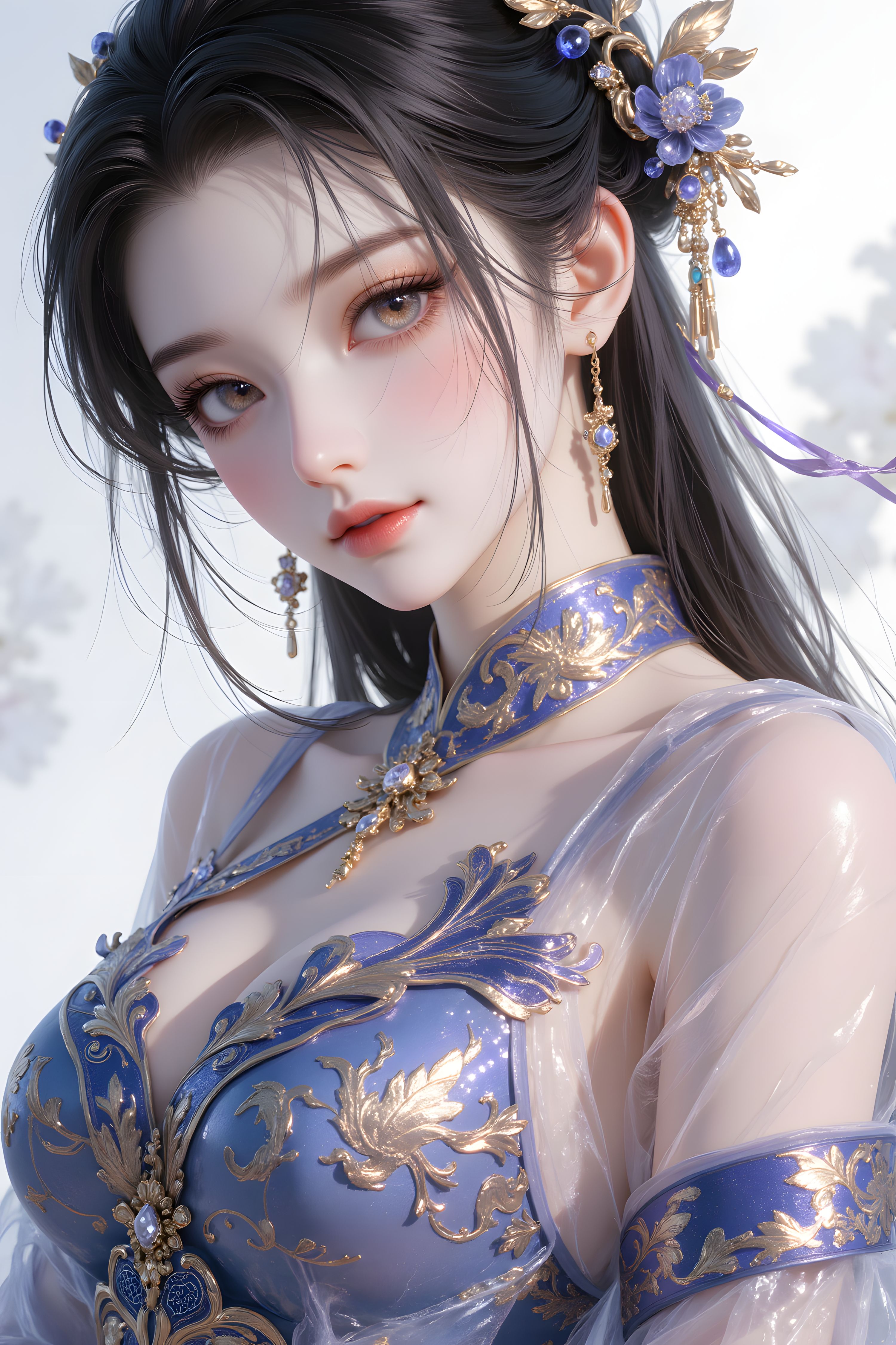 【9P】古风 国风 手机壁纸 唯美 人物特写 美女,第4张