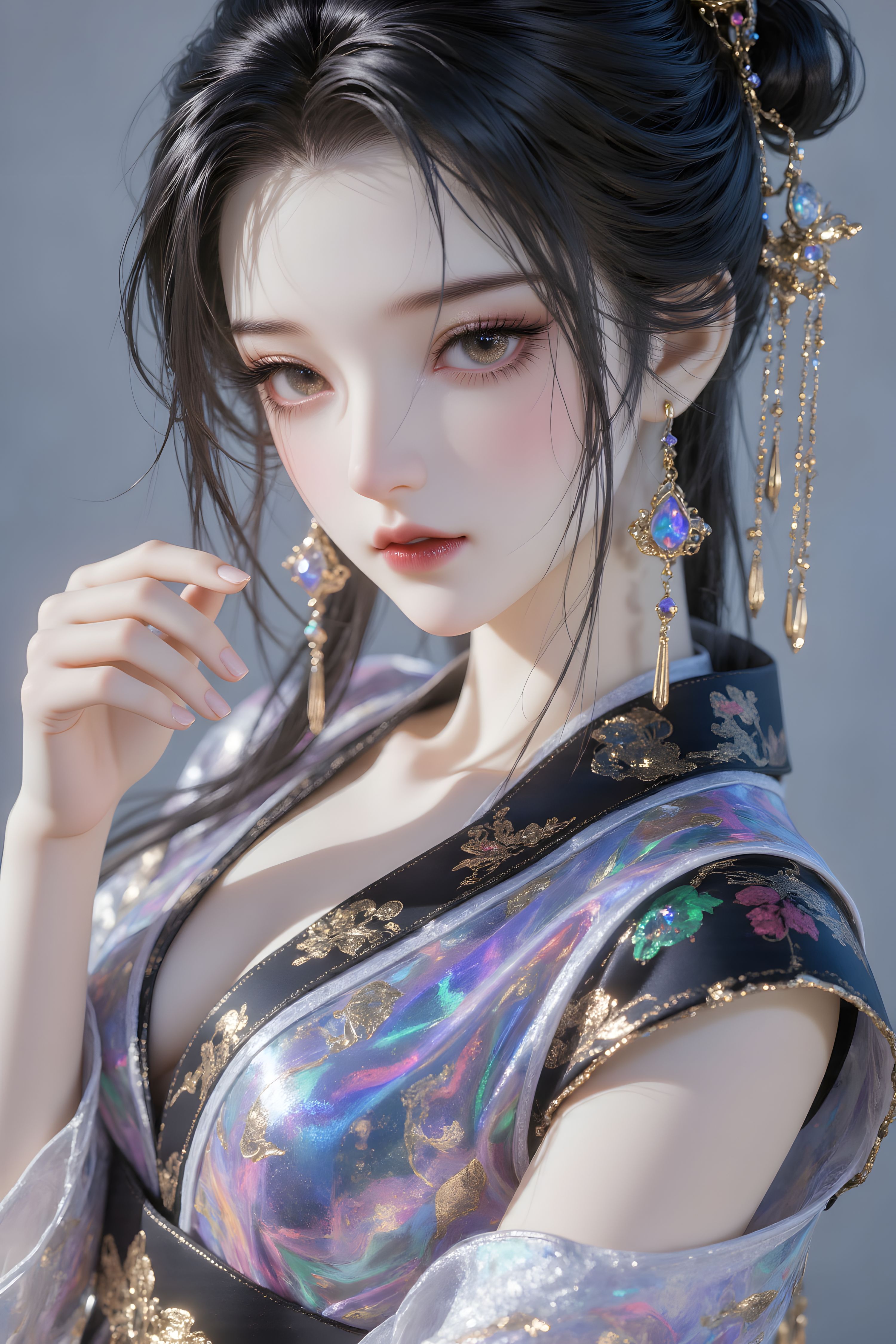 【9P】古风 国风 手机壁纸 唯美 人物特写 美女,第3张