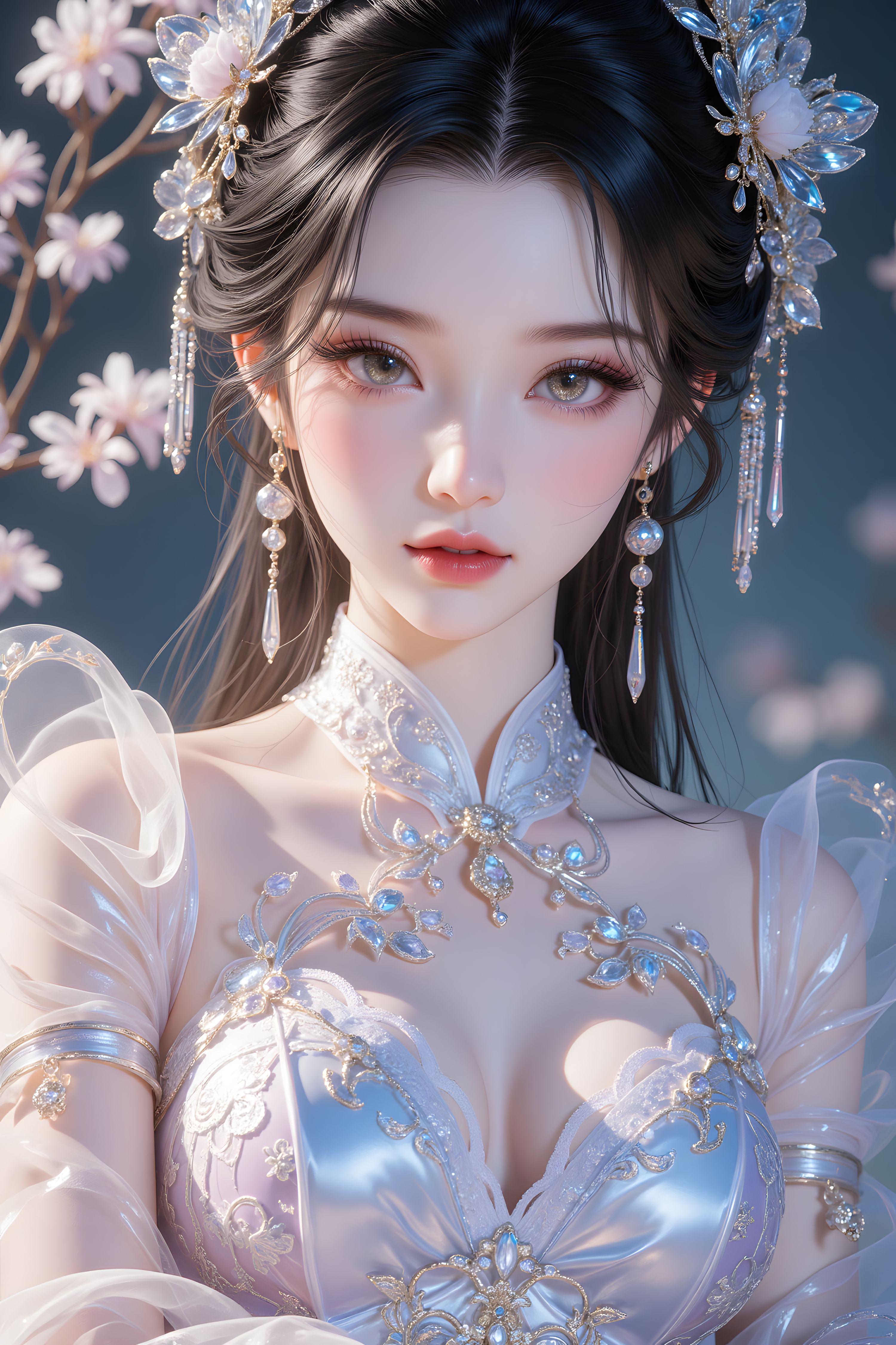 【9P】古风 国风 手机壁纸 唯美 人物特写 美女,第6张