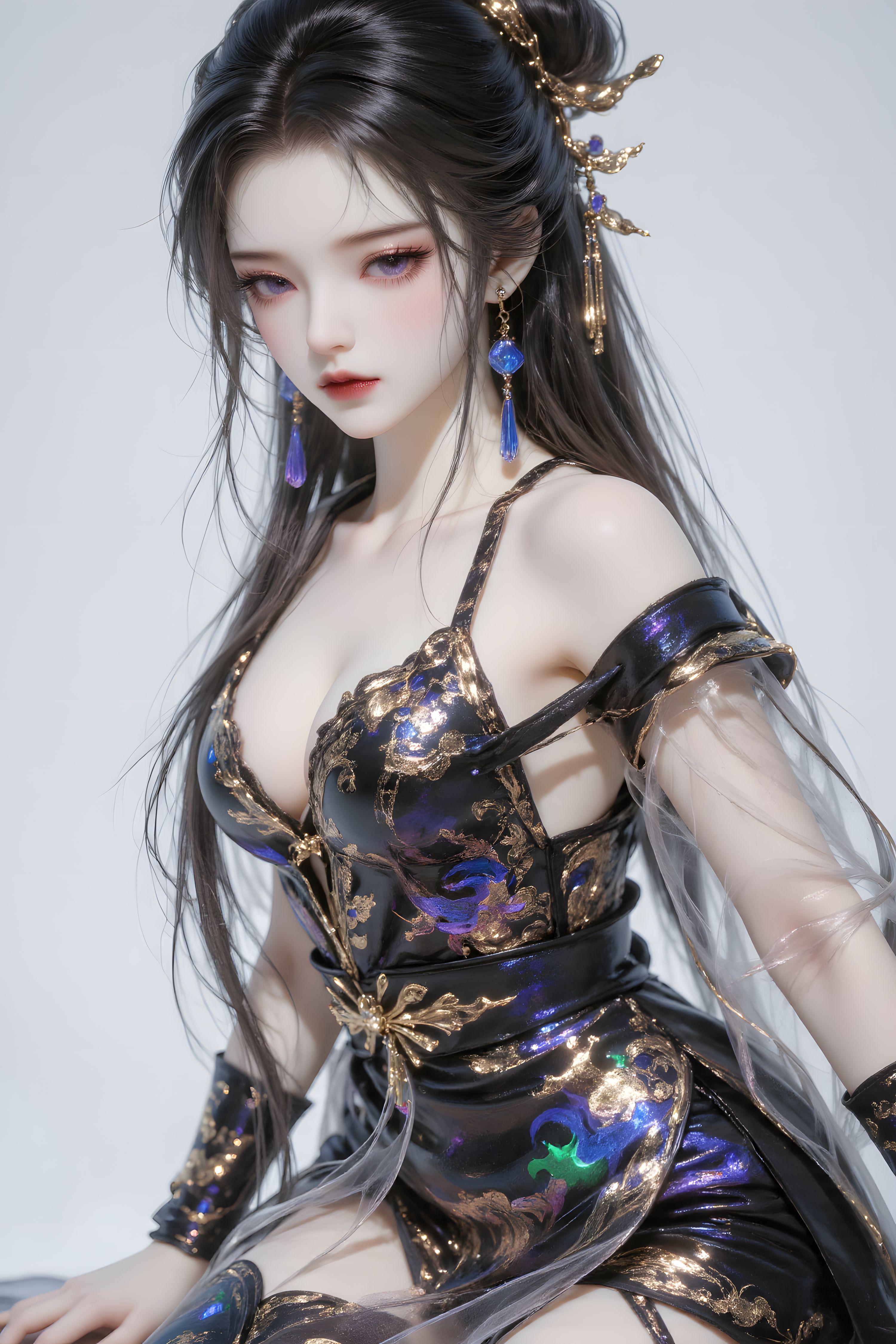 【9P】古风 国风 手机壁纸 唯美 人物特写 美女,第9张