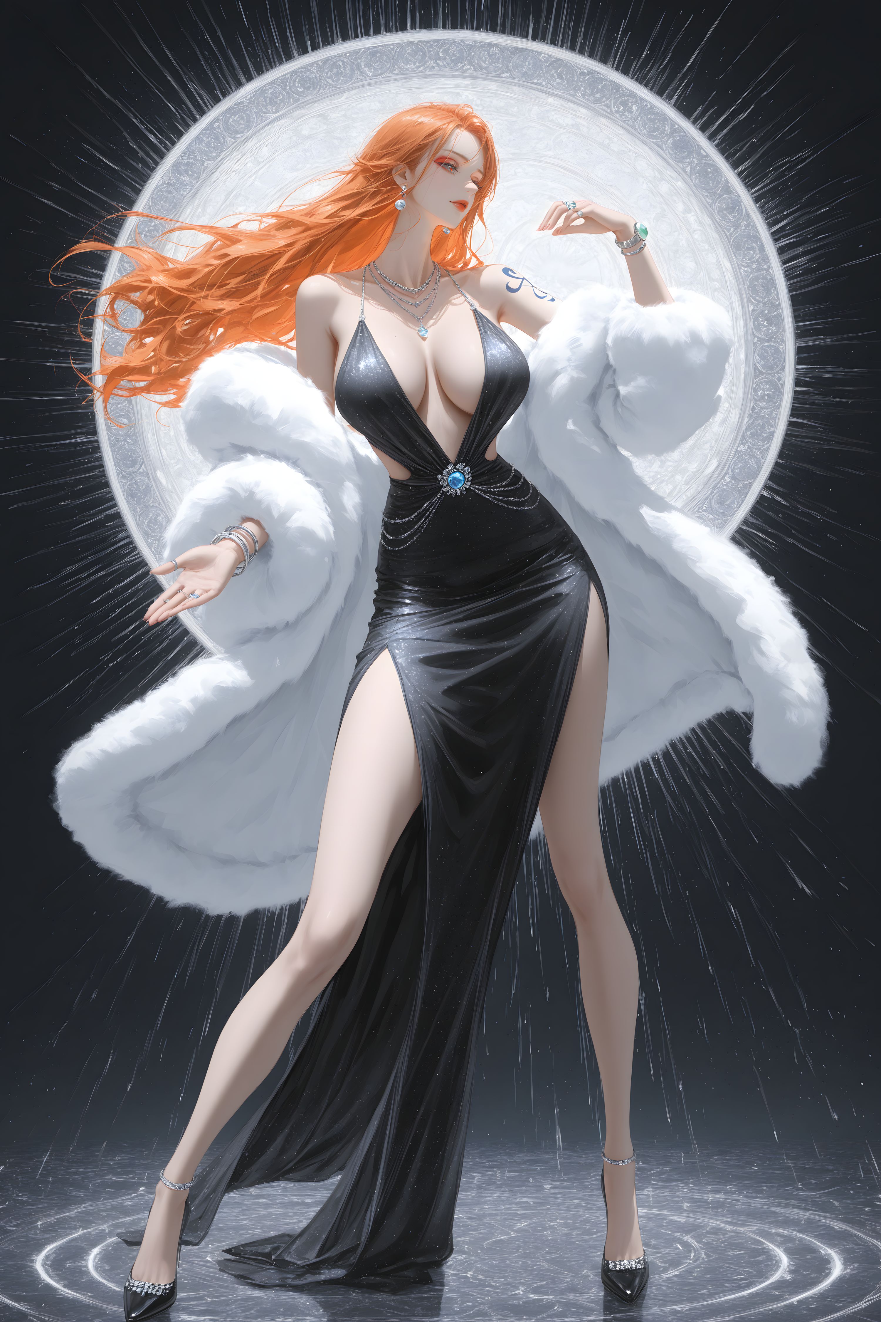 海贼王 御姐系列 手机壁纸 礼服穿搭 绝了,第1张