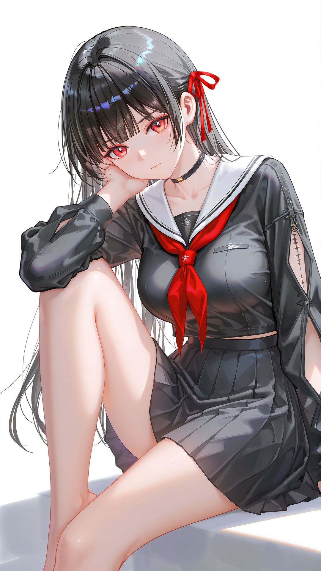 鸣潮 千咲 ai绘画 高清壁纸 二次元少女,第4张