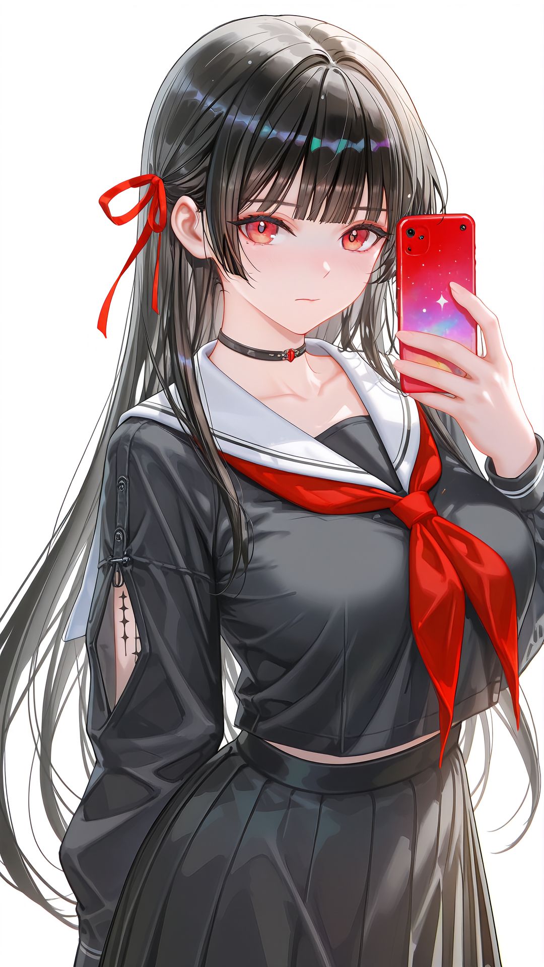 鸣潮 千咲 ai绘画 高清壁纸 二次元少女,第3张