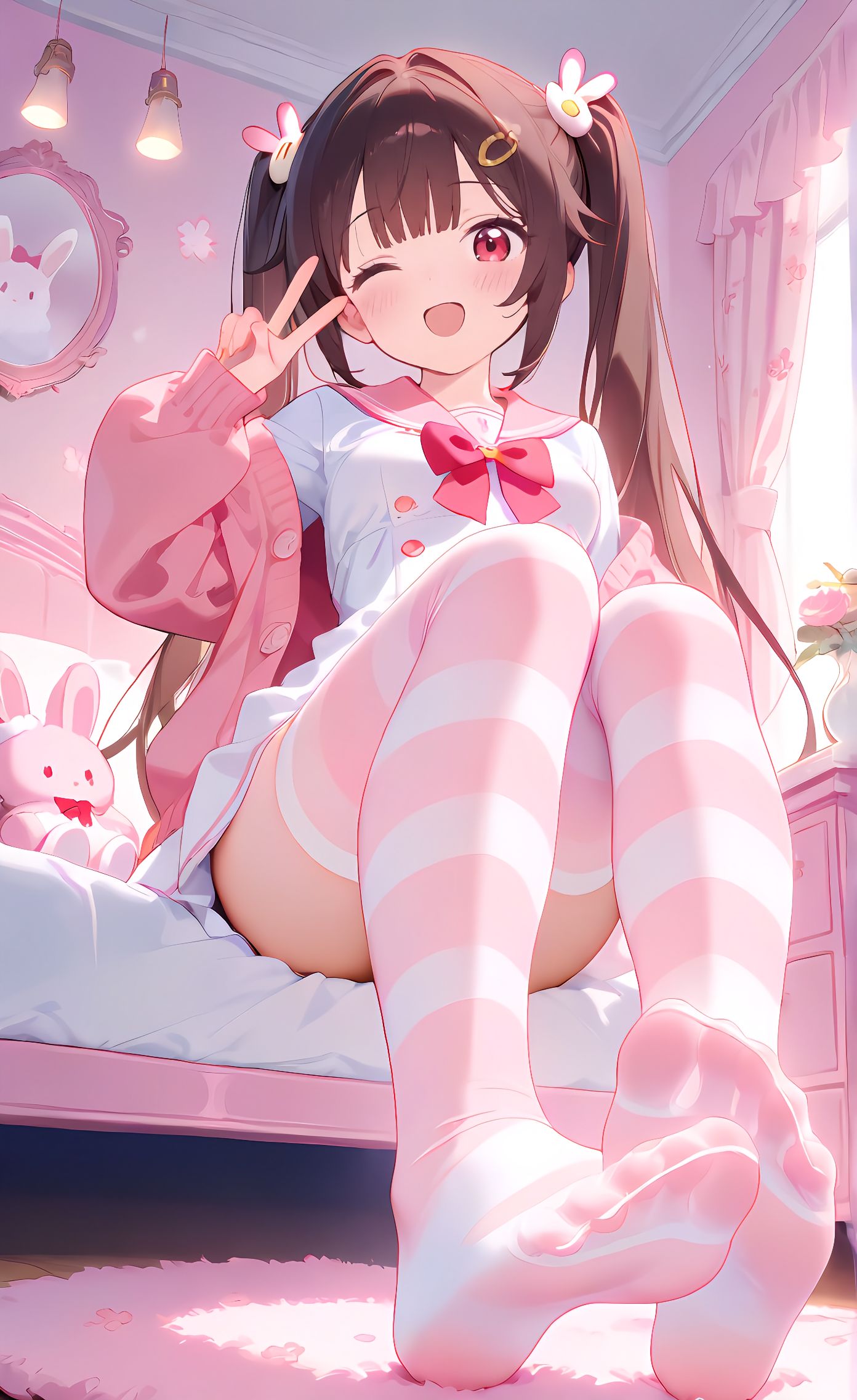 二次元 美图壁纸 萝莉少女 粉色系,第2张