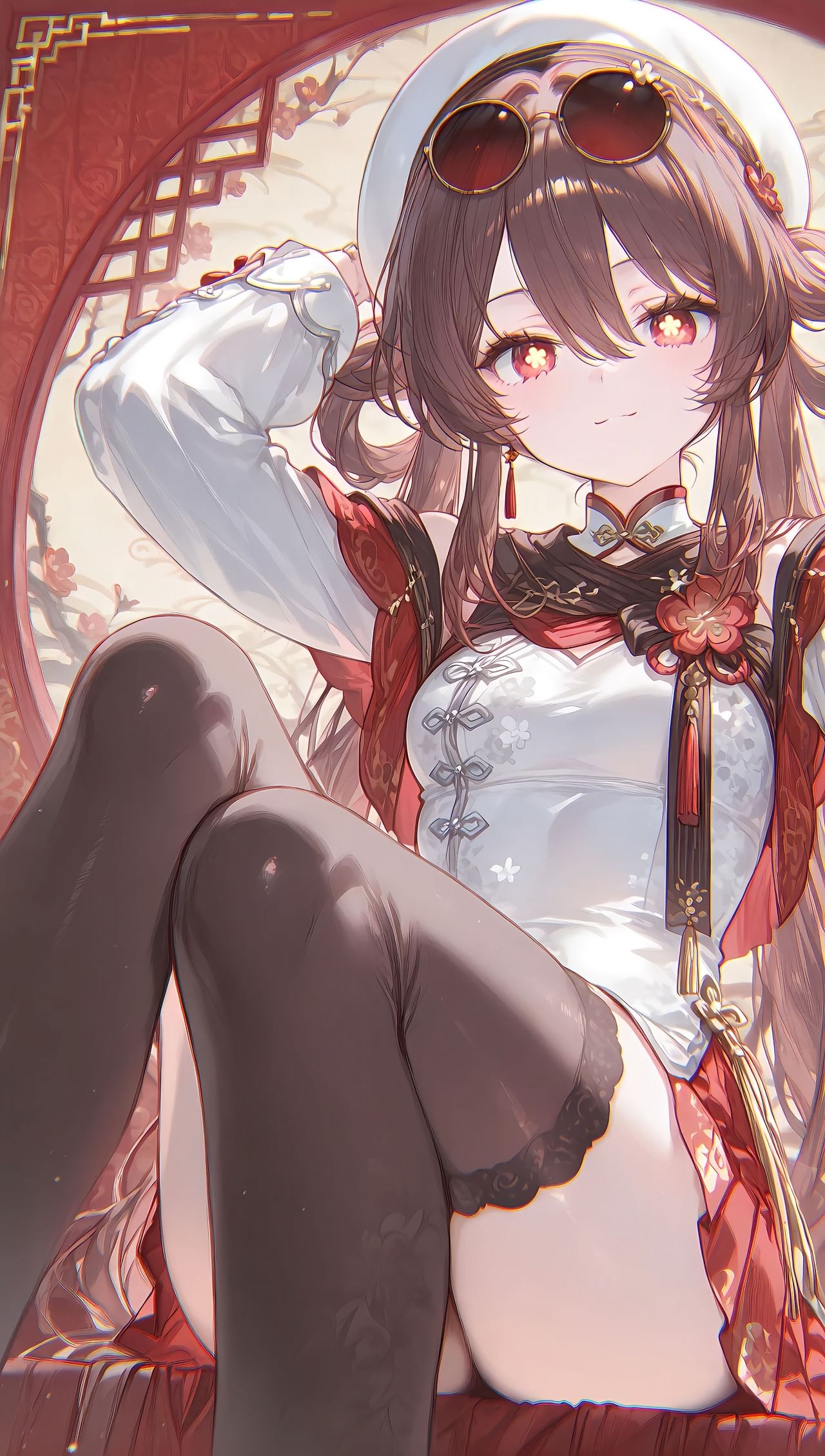 二次元游戏少女 原神 胡桃 手机超清壁纸图片,第2张