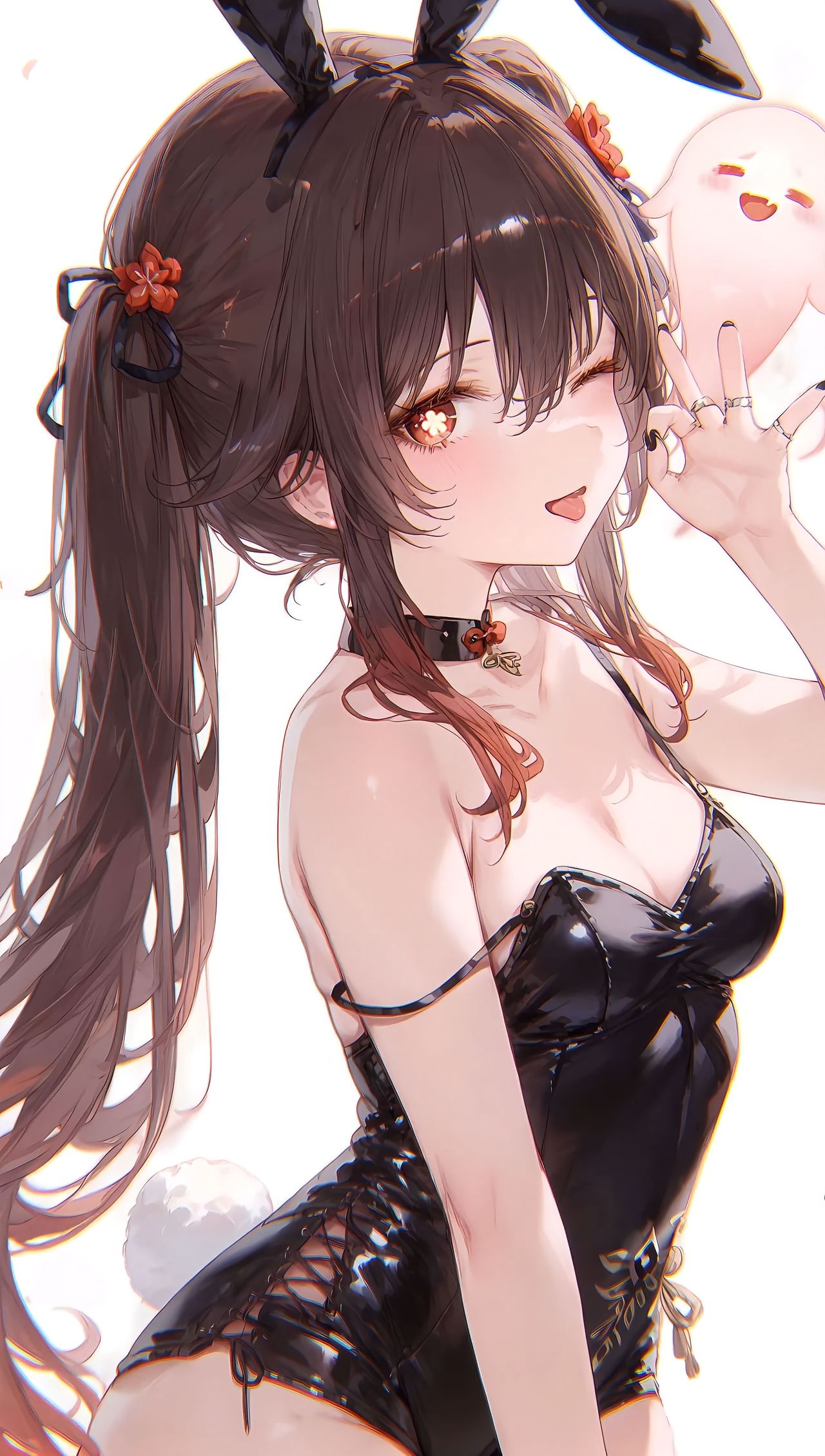 二次元游戏少女 原神 胡桃 手机超清壁纸图片,第4张