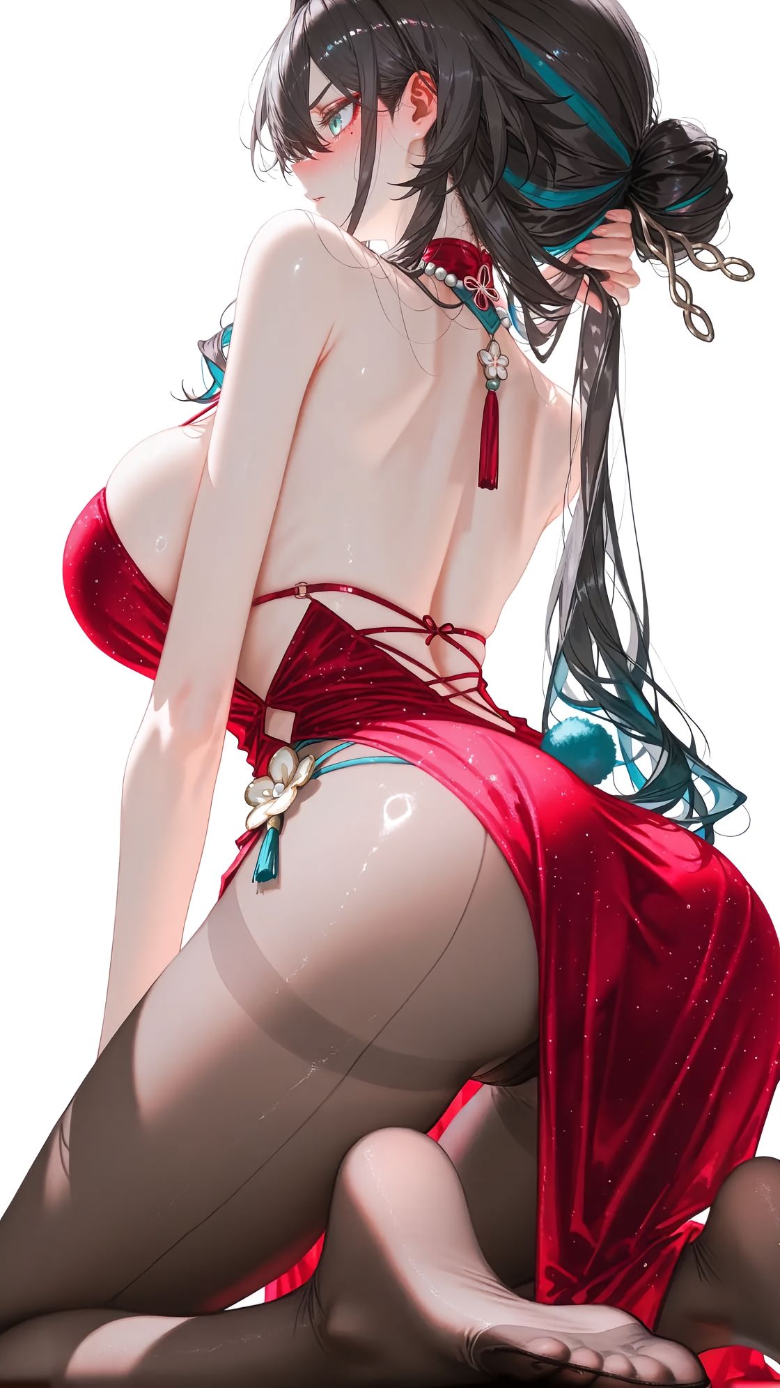 【崩坏星穹铁道】阮梅 红色旗袍礼服 美翻了,第4张