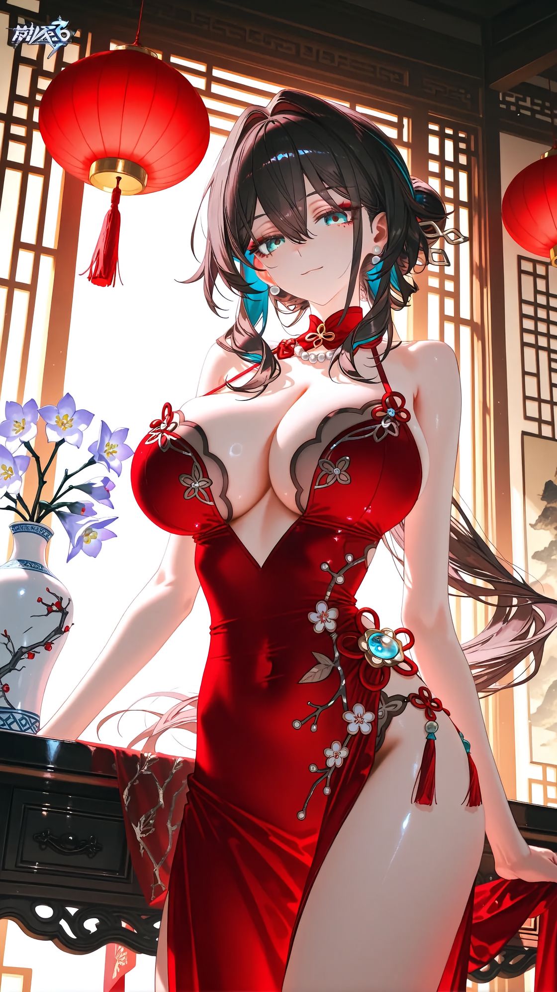 【崩坏星穹铁道】阮梅 红色旗袍礼服 美翻了,第6张