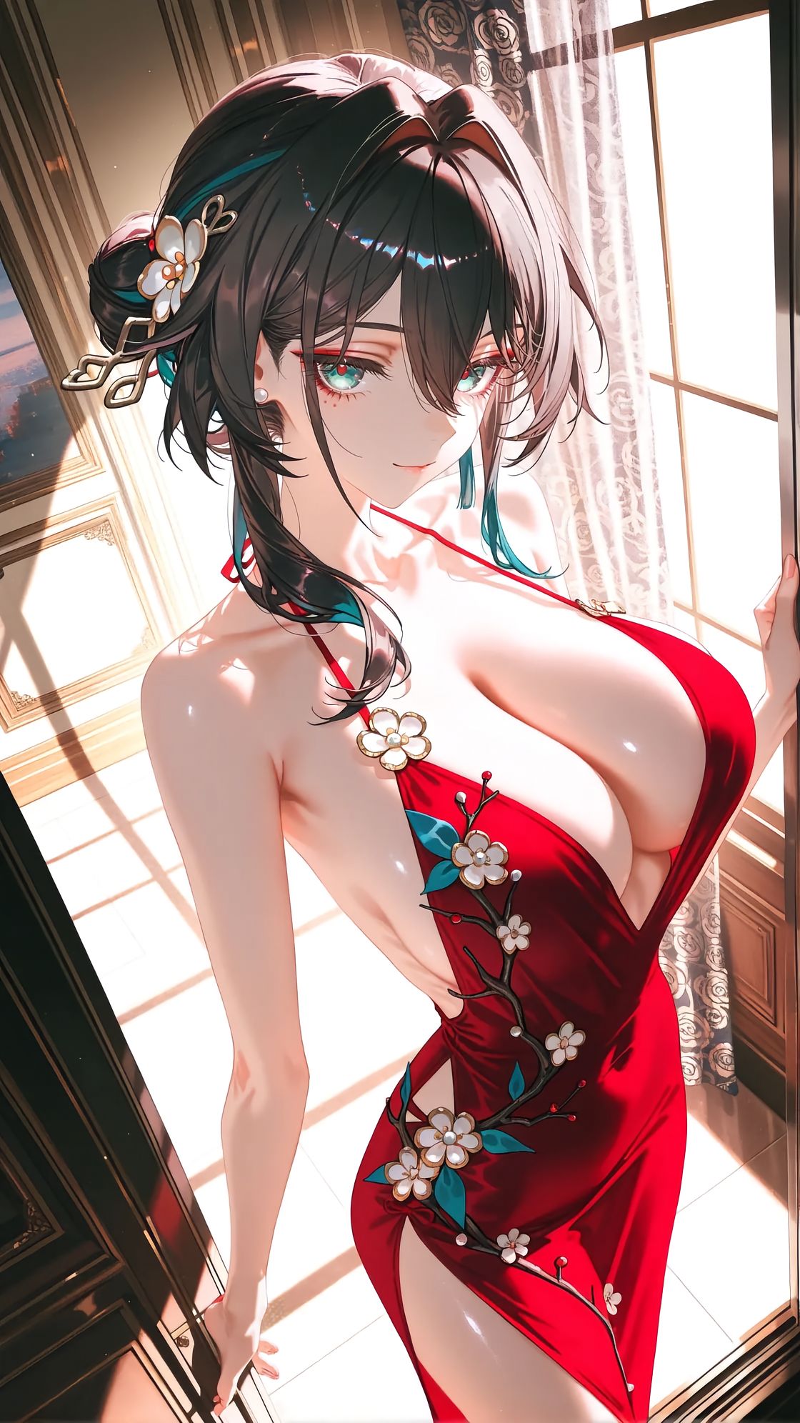 【崩坏星穹铁道】阮梅 红色旗袍礼服 美翻了,第7张